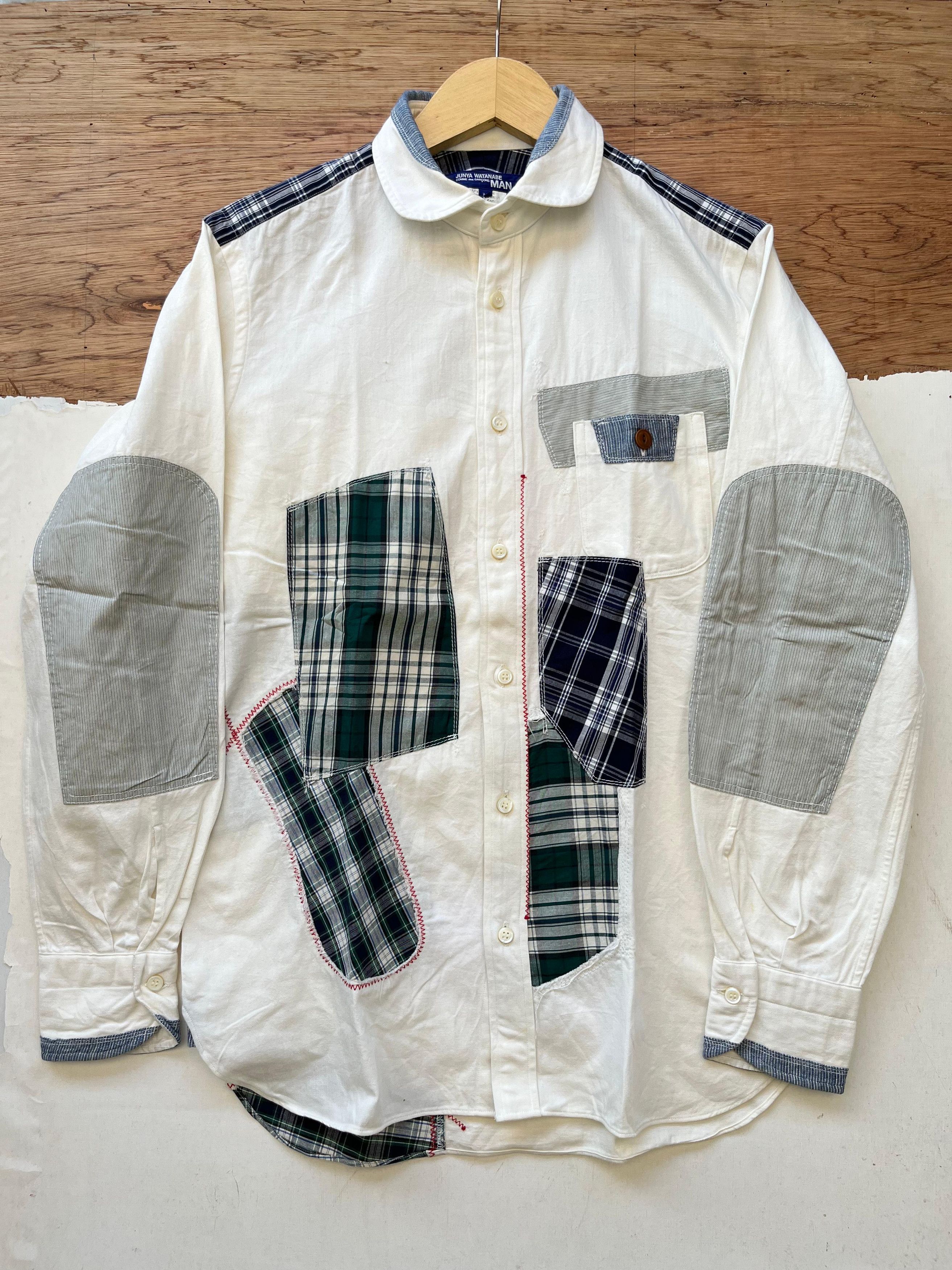 Junya Watanabe Junya Watanabe Comme Des Garcons Patchwork Button Shirt Size US M / EU 48-50 / 2 - 2 Thumbnail