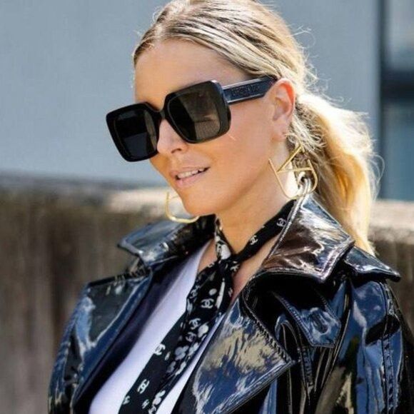 Dior Dior WILDIOR S3U 10A0 Sunglasses Black Square Frame, Smoke Size ONE SIZE - 2 Thumbnail