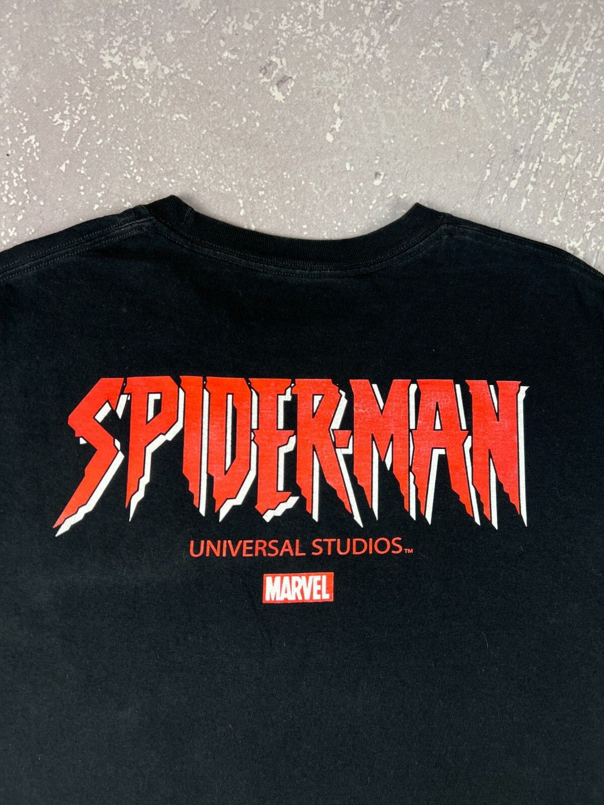 Marvel Comics × Universal Studios Marvel Spiderman Universal Studios T Shirt Mens M Black Size US M / EU 48-50 / 2 - 5 Thumbnail