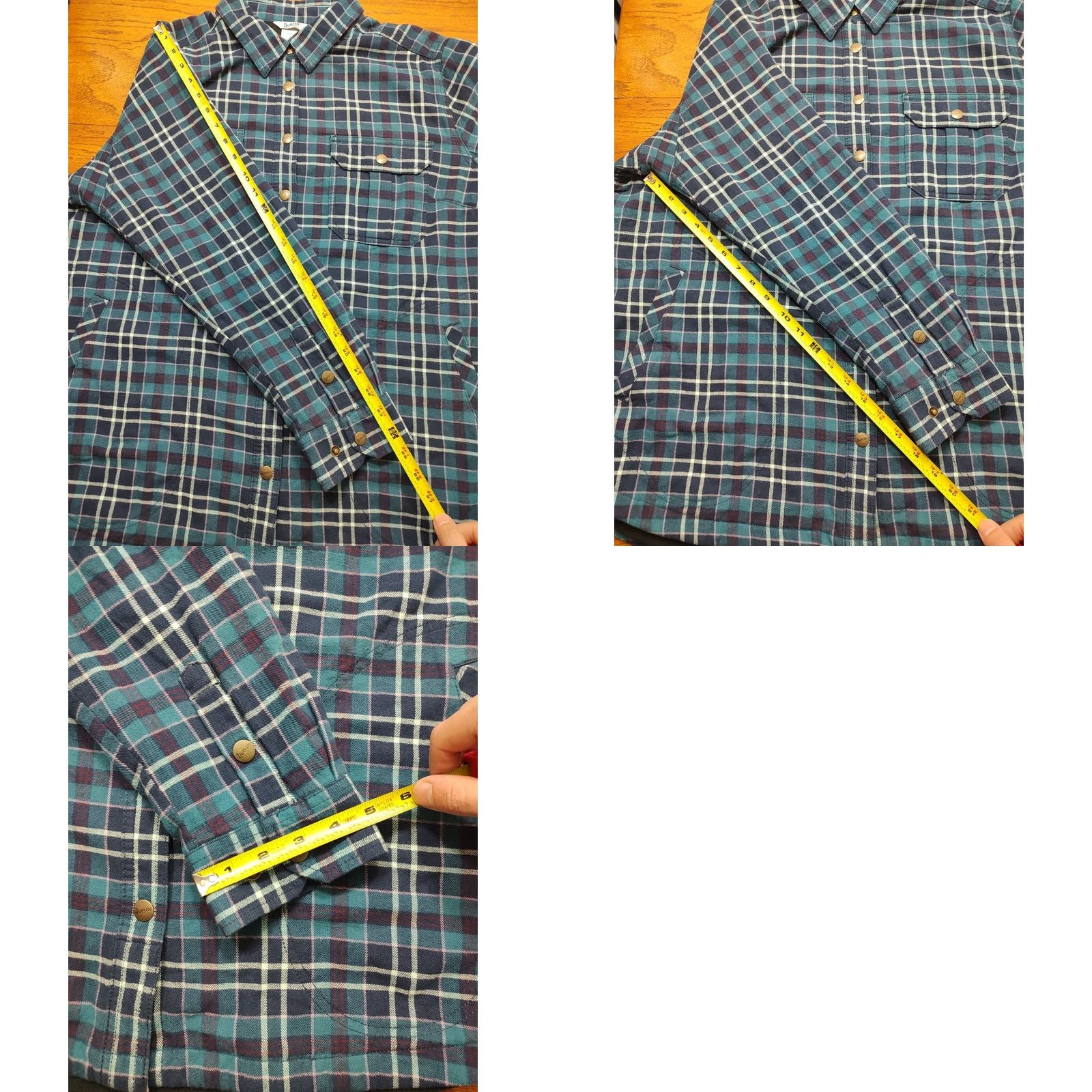 Vintage VINTAGE Duluth Trading Flannel Shirt Jacket Womens 2XL Blue Plaid Quilted Shacket Size XXL / US 16-18 / IT 52-54 - 9 Thumbnail