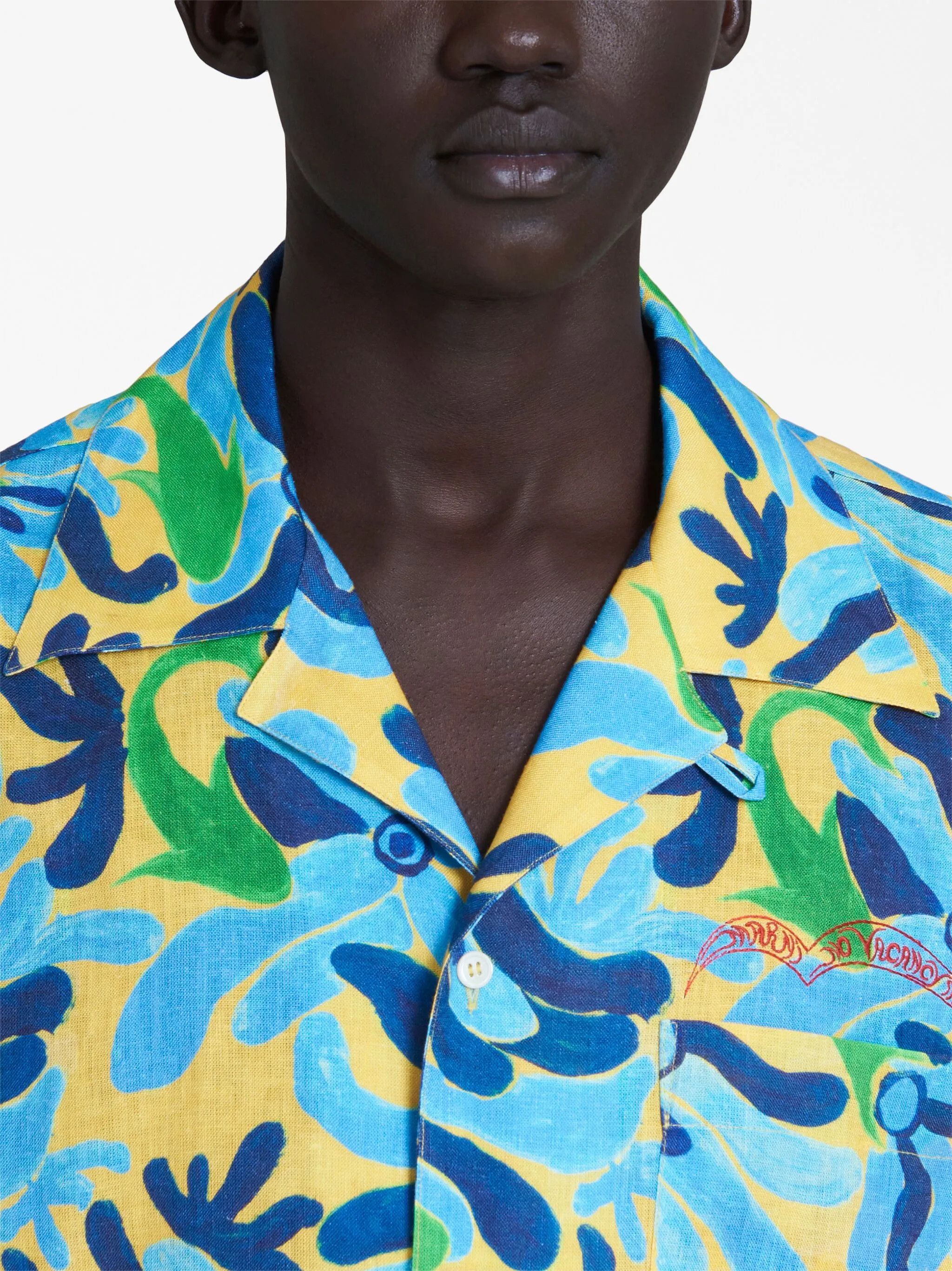 Marni o1y0225 Linen Shirt in Multicolor Size US S / EU 44-46 / 1 - 3 Thumbnail