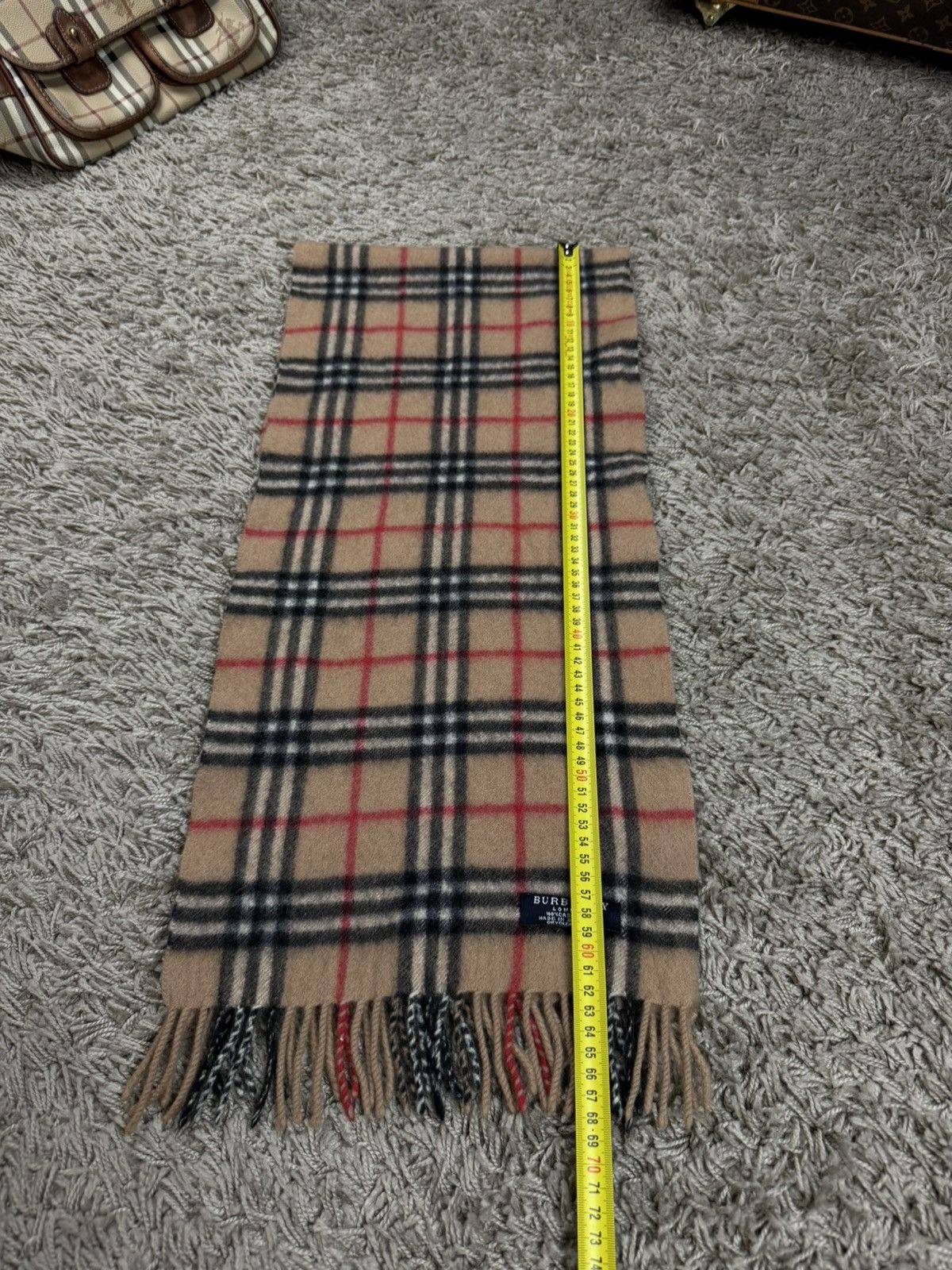 Burberry × Vintage Vintage cashmere scarf Burberry’s 90s original luxury item Size ONE SIZE - 5 Thumbnail