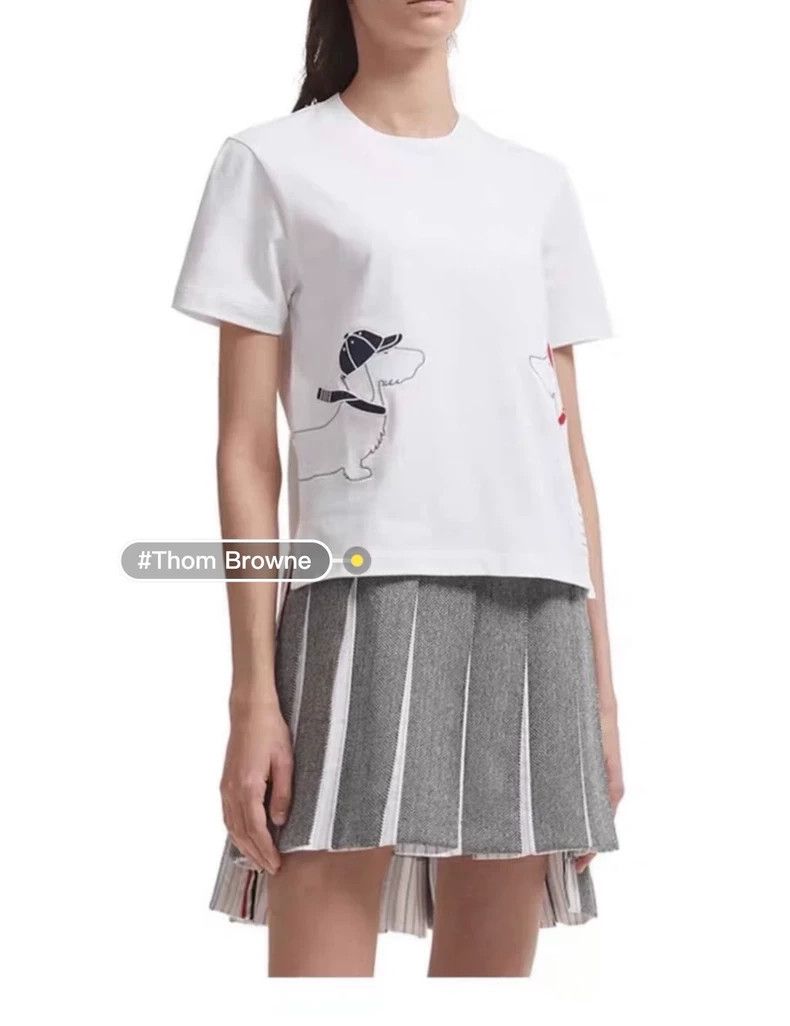 Thom Browne Thom Browne Dogs Embroidered Short Sleeve Size S / US 4 / IT 40 - 4 Thumbnail