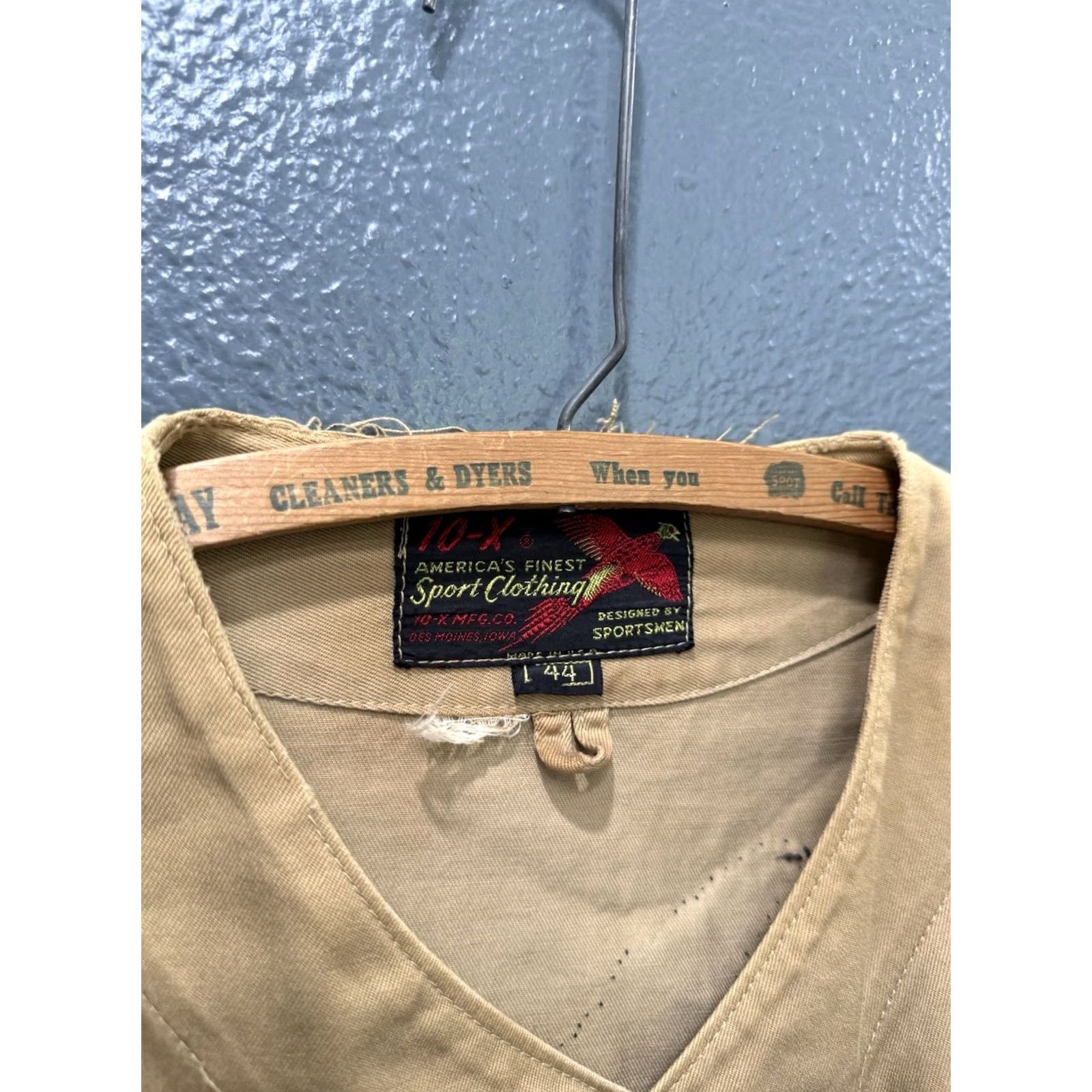 Vintage VINTAGE 50’s 10X Mens Cotton Hunting Jacket Large USA Made Jacket Mens L Brown Hunting 44 USA Size US L / EU 52-54 / 3 - 2 Thumbnail