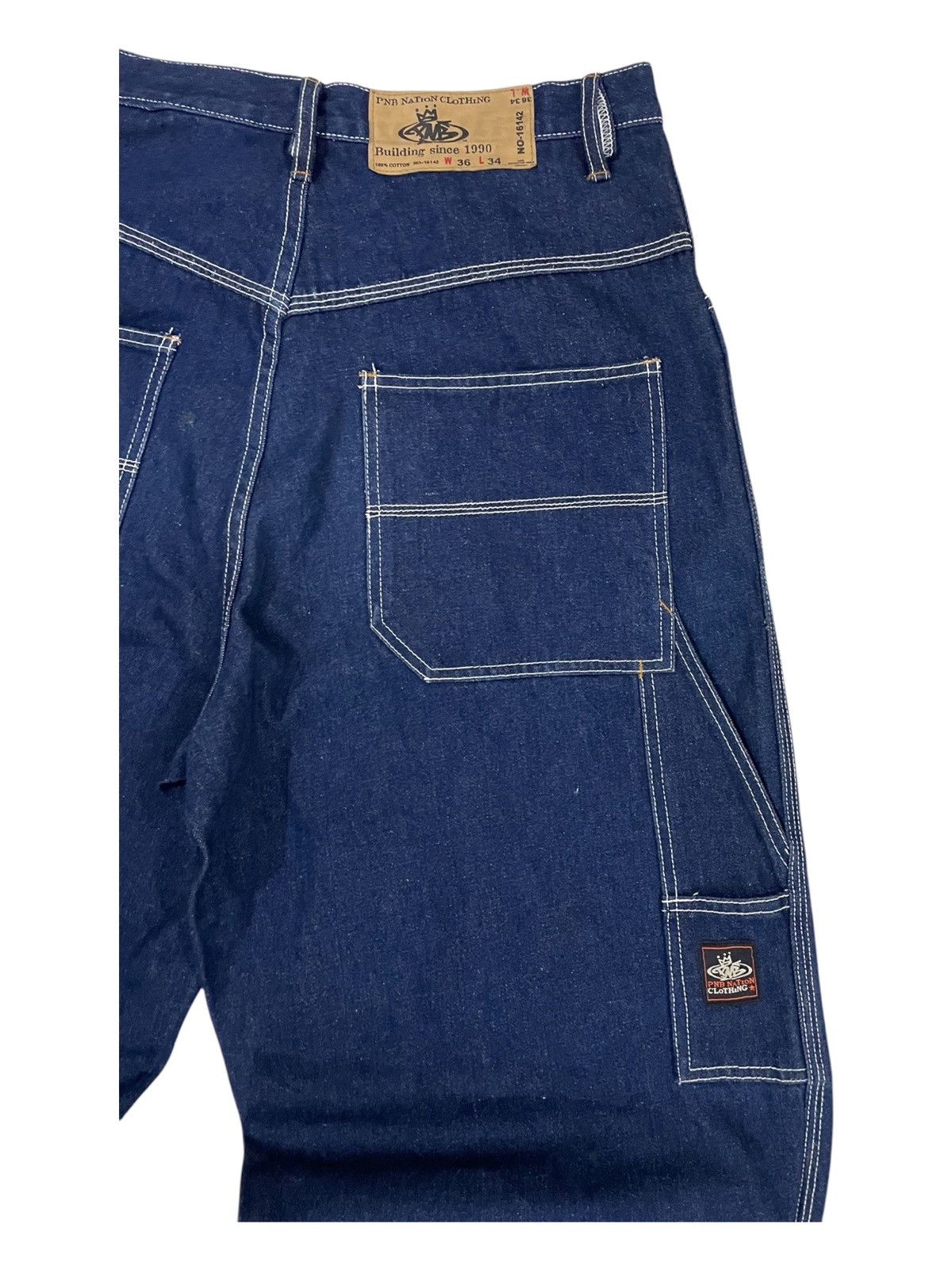 Eminem × JNCO × Rap Tees Y2K PNB Nation Eminem Super Baggy Rap Carpenter Skater Jeans Size US 36 / EU 52 - 3 Thumbnail