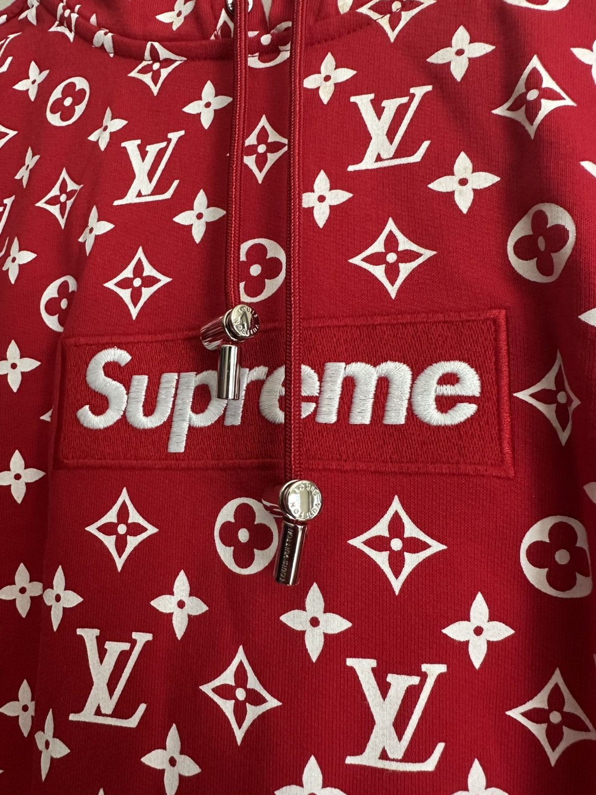 Louis Vuitton × Supreme Louis Vuitton Supreme Box Logo Hoodie Size US S / EU 44-46 / 1 - 3 Thumbnail
