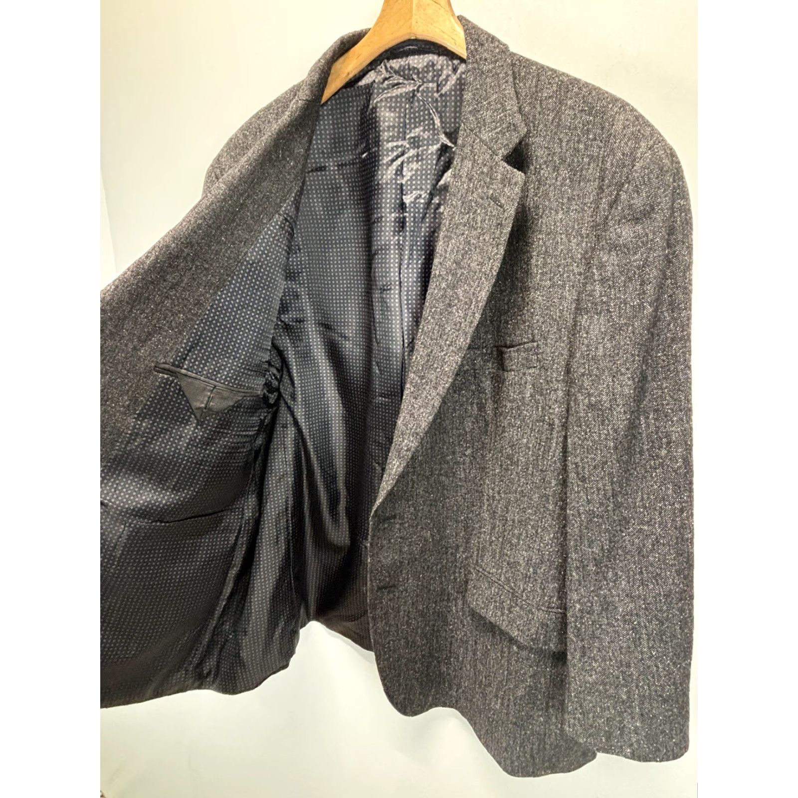 Ralph Lauren RALPH LAUREN Blazer Sport Coat Men’s 50R Black Wool Silk Blend Notch 2-Button Size 50R - 5 Thumbnail