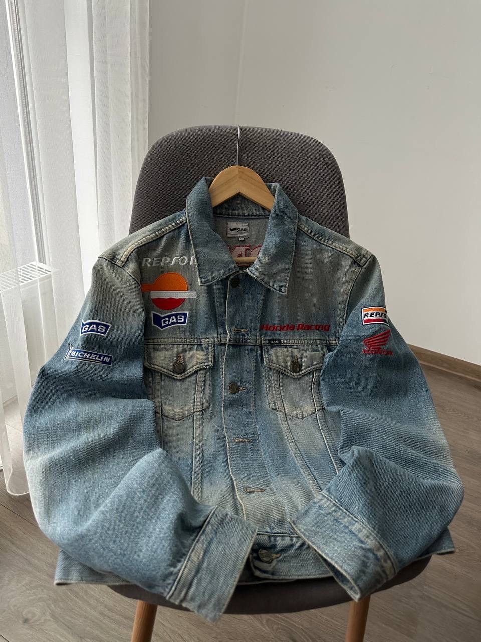 Honda × Vintage Vintage Honda Repsol GAS Racing Denim Jacket Size US M / EU 48-50 / 2 - 13 Thumbnail
