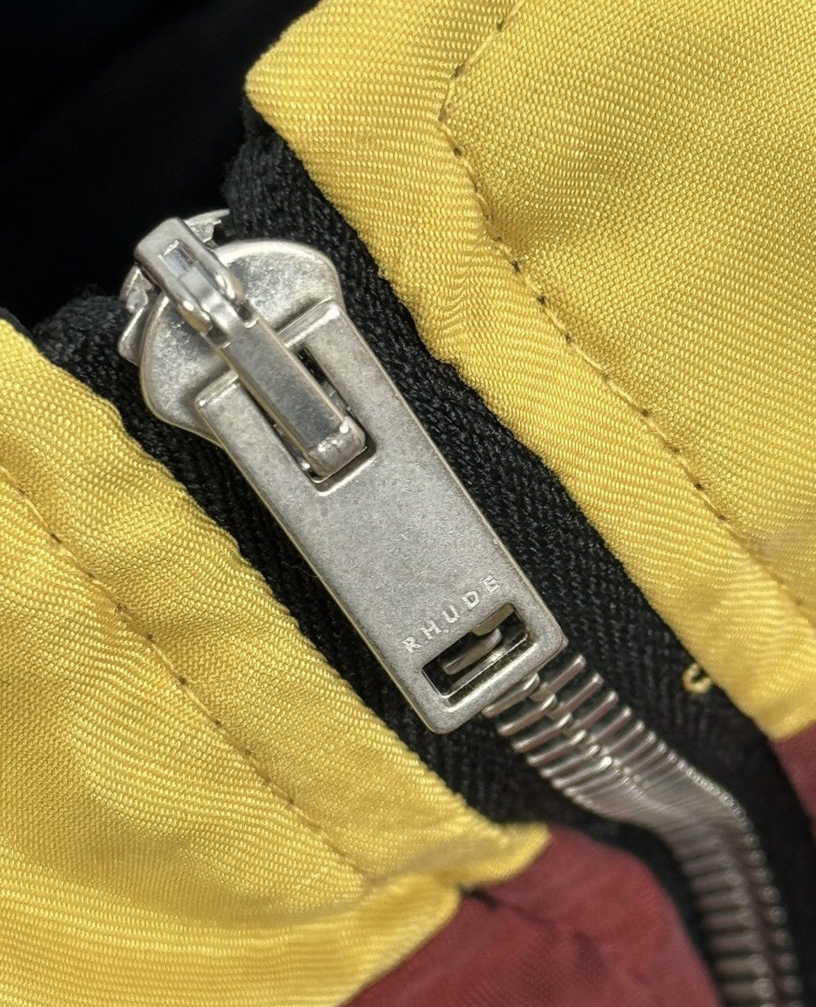 RALLY COLOURED BLOCK LOGO PRINTED OVERSIZED BOMBER JACKET