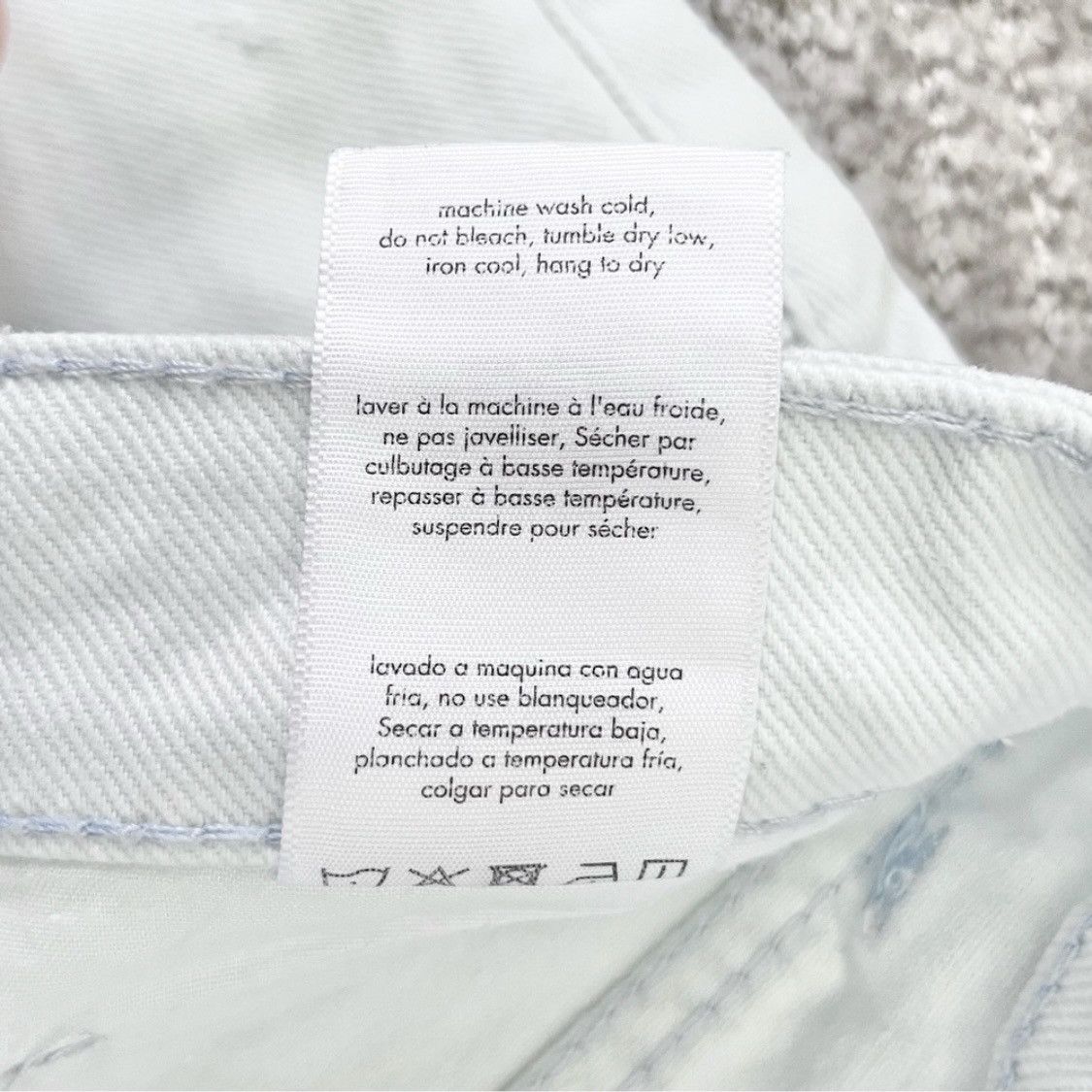 WeWoreWhat We Wore What Kick Flare High Rise Jeans Cotton Light Denim Size 24" / US 00 / IT 34 - 11 Thumbnail