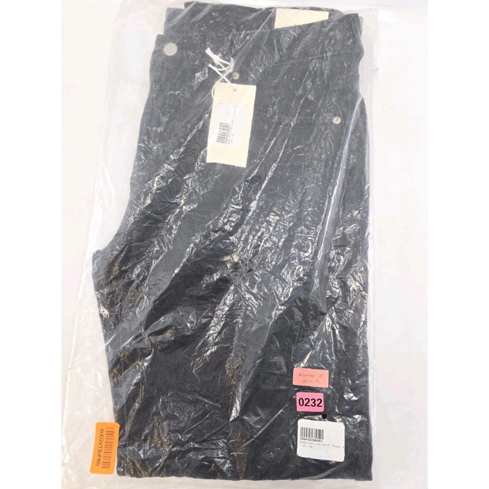 MNML mnml Jeans Baggy Every Day Denim - Black - 33x34 - 33 - Cotton Polyester - 5-Pocket - Regular - Men - NWT Size US 33 - 2 Thumbnail