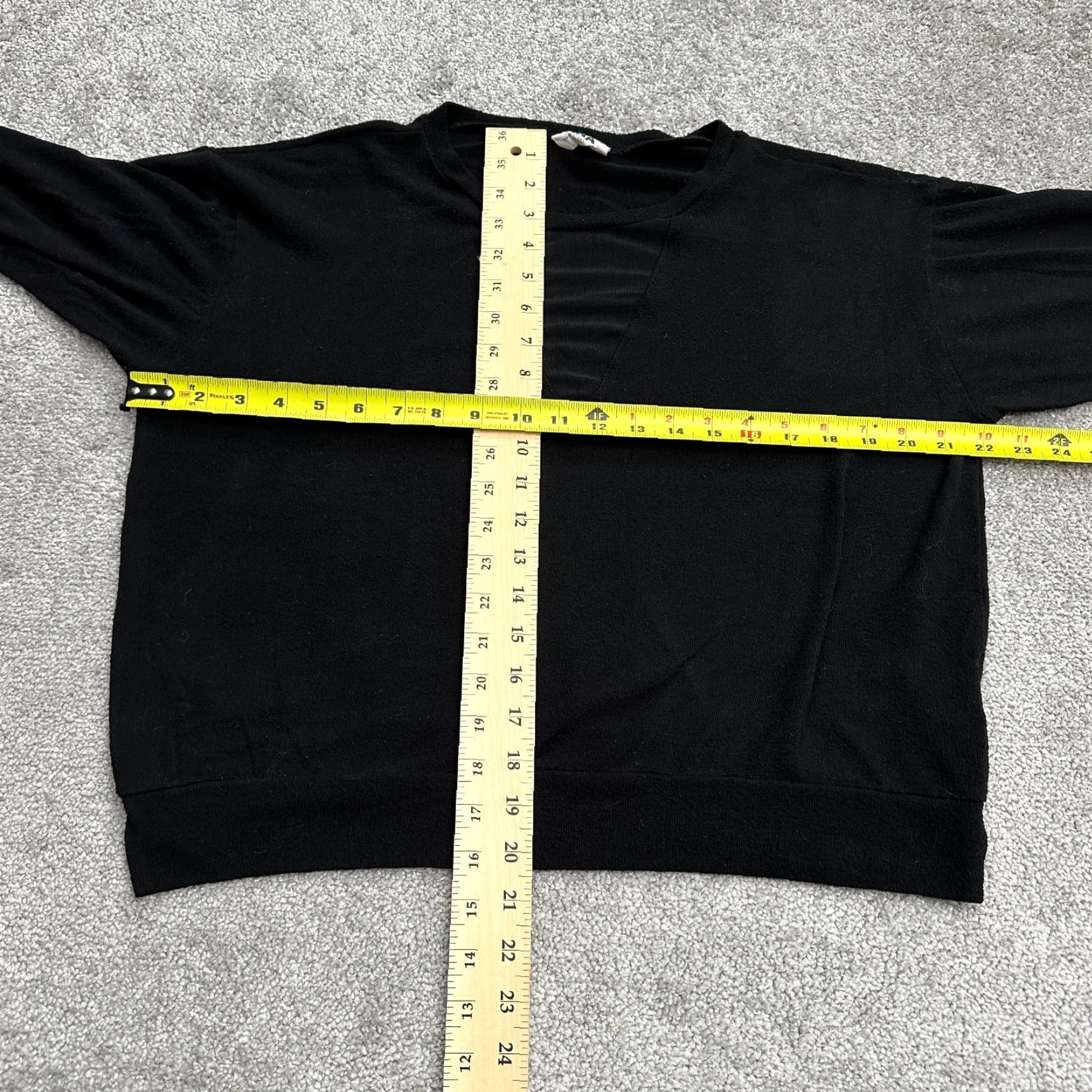 Vintage LNA Pullover Sweater Womens Small Solid Black Crew Neck Lightweight Casual Knit Size S / US 4 / IT 40 - 7 Thumbnail