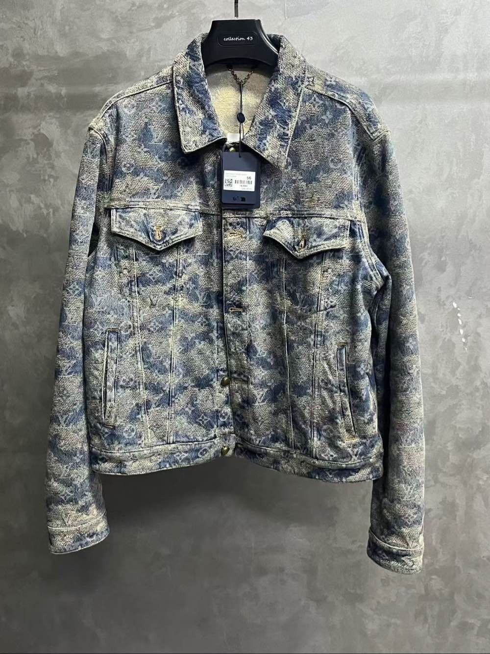 Louis Vuitton Louis Vuitton Monogram Jacquard Denim Jacket Size 56 Size US XL / EU 56 / 4 - 1 Thumbnail