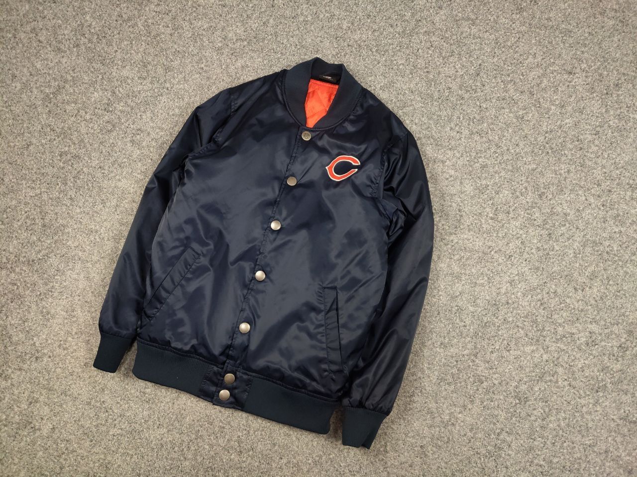 Vintage nfl team apparel costco Light Varsity Bomber Jacket