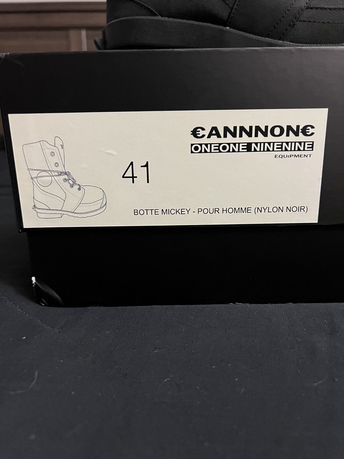 1199 Bazo 1199 x Cannone Mickey Boot Pour Homme (Nylon Noir) Size US 8.5 / EU 41-42 - 10 Thumbnail