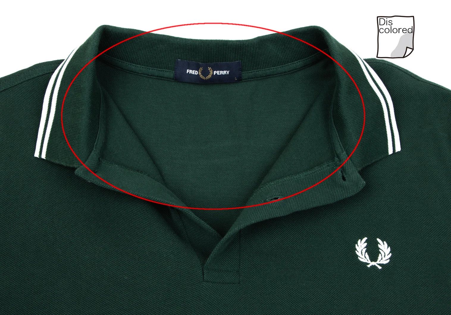 Fred Perry Embroidered Cotton Polo Shirt in Green, Size L Size US L / EU 52-54 / 3 - 5 Thumbnail