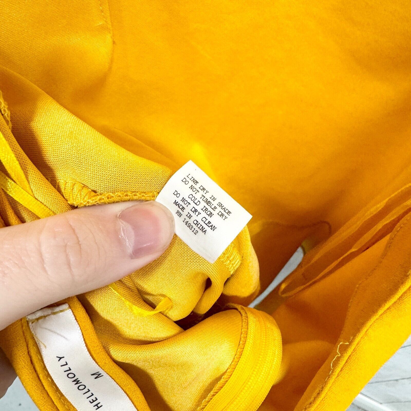 Other Hello Molly M Mustard Yellow Ruffled Open Back Mini Dress Size M / US 6-8 / IT 42-44 - 3 Thumbnail