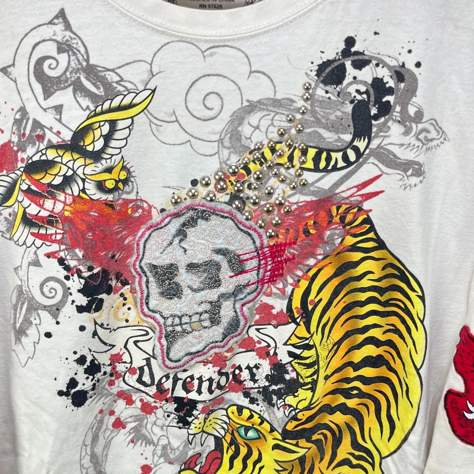 Pepe Jeans Vintage Pepe Jeans Y2K Tiger Hardy Long Sleeve \ Shirt 3XL Size US XXL / EU 58 / 5 - 3 Thumbnail