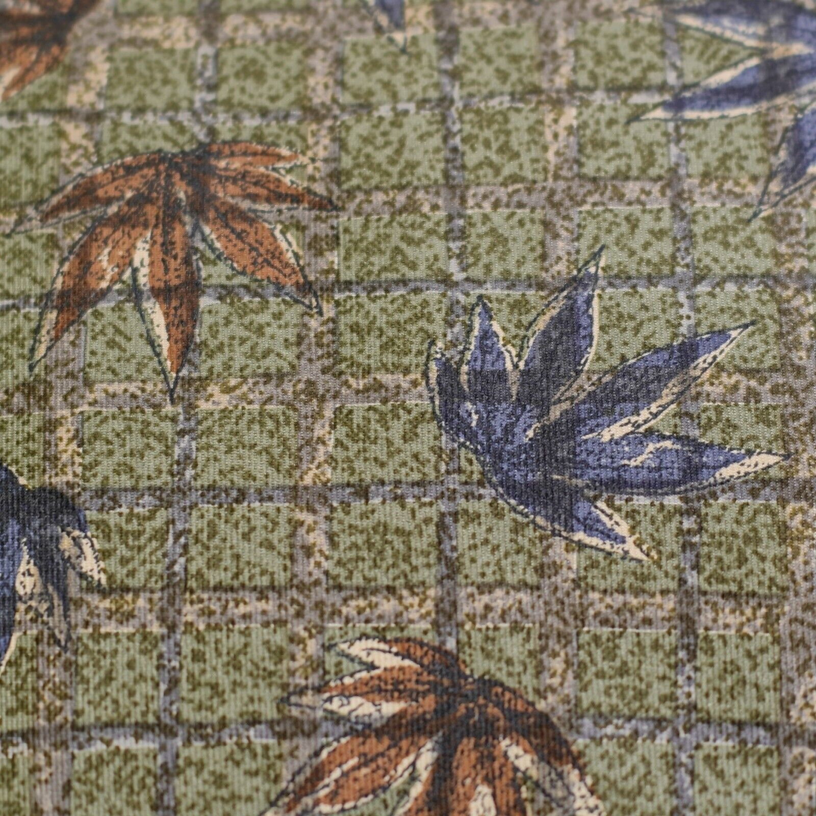 Hunt Club Hunt Club Green Floral Print Short Wide Italian Silk Tie Size ONE SIZE - 2 Thumbnail
