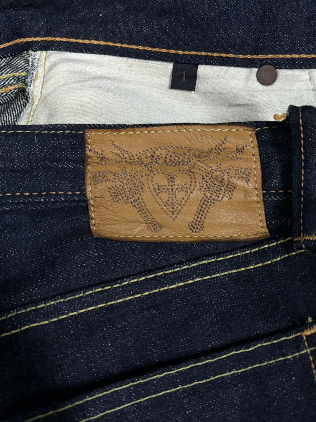 Tornado Mart Vintage Japanese Brand Jelado 15oz Raw Indigo Flare Jeans Size US 30 / EU 46 - 17 Thumbnail