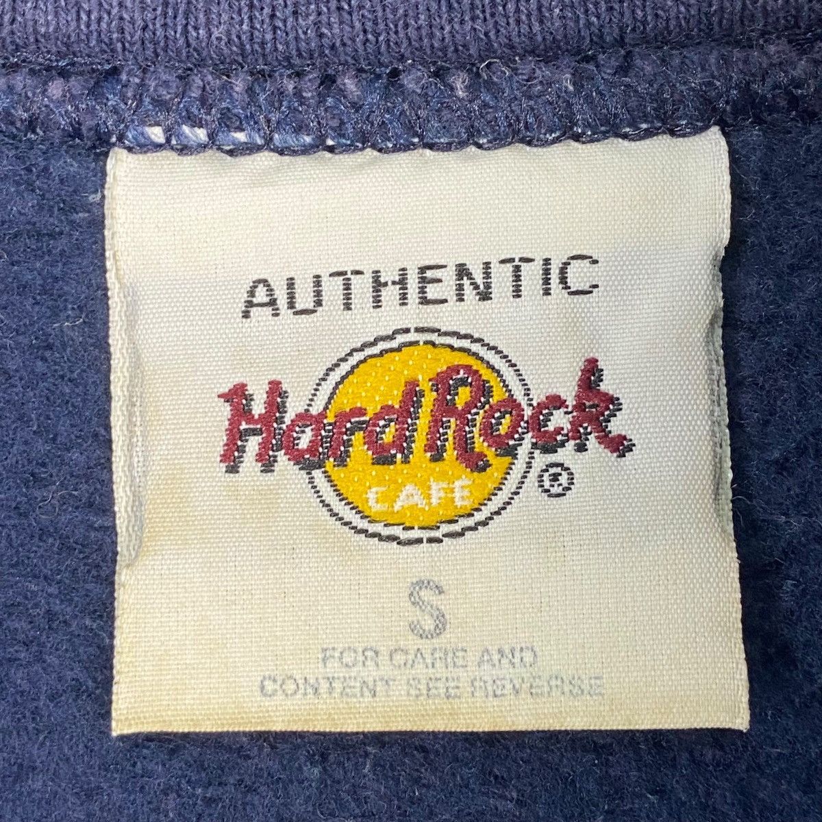 Hard Rock Cafe Vintage Hard Rock Quater Zip Navy Blue Pullover Jumper SizeS Size US S / EU 44-46 / 1 - 8 Thumbnail