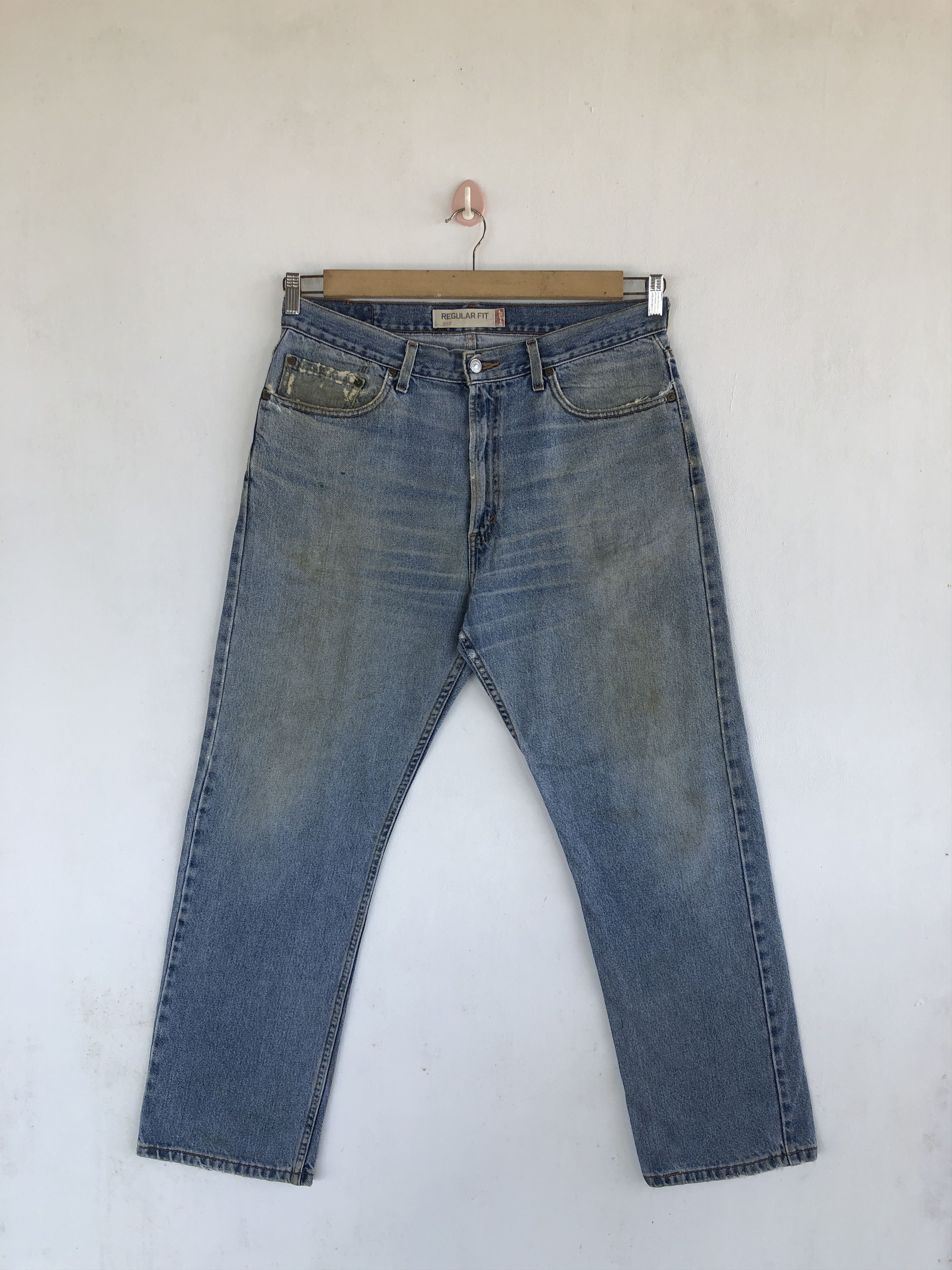 Levi's Vintage Levis Dirty Jeans Levi's 505 Faded Light Wash Denim Size US 34 / EU 50 - 1 Thumbnail