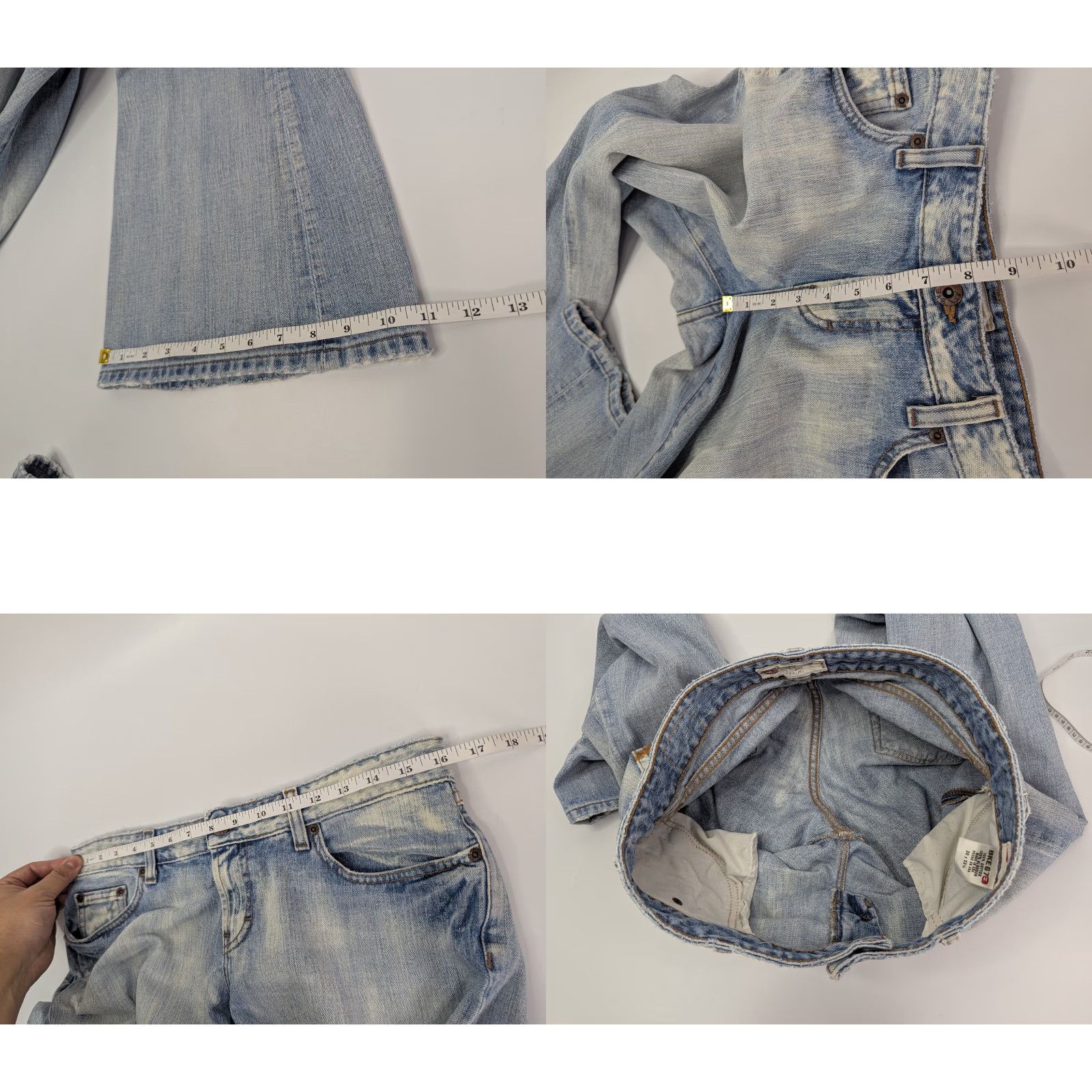 Vintage BKE Buckle STAN Womens Jeans - Denim, Size 30x33.5, Regular, Bootcut, Distressed Blue, Medium Wash, 67 Buckle Buckle, Pants, Jeans, Women Size 24" / US 00 / IT 34 - 9 Thumbnail