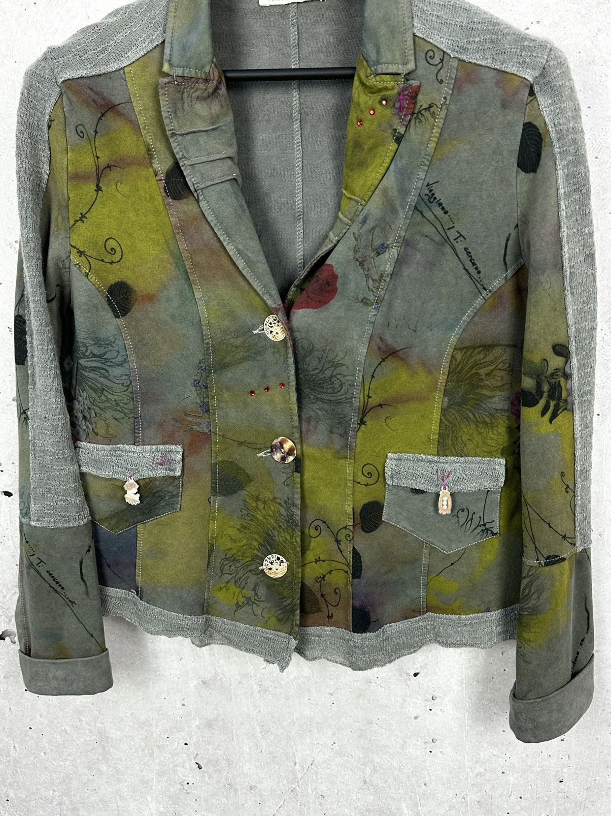 Elisa Cavaletti Elisa Cavaletti Sono Italiano Printed Long Sleeve Blazer Size M / US 6-8 / IT 42-44 - 4 Thumbnail