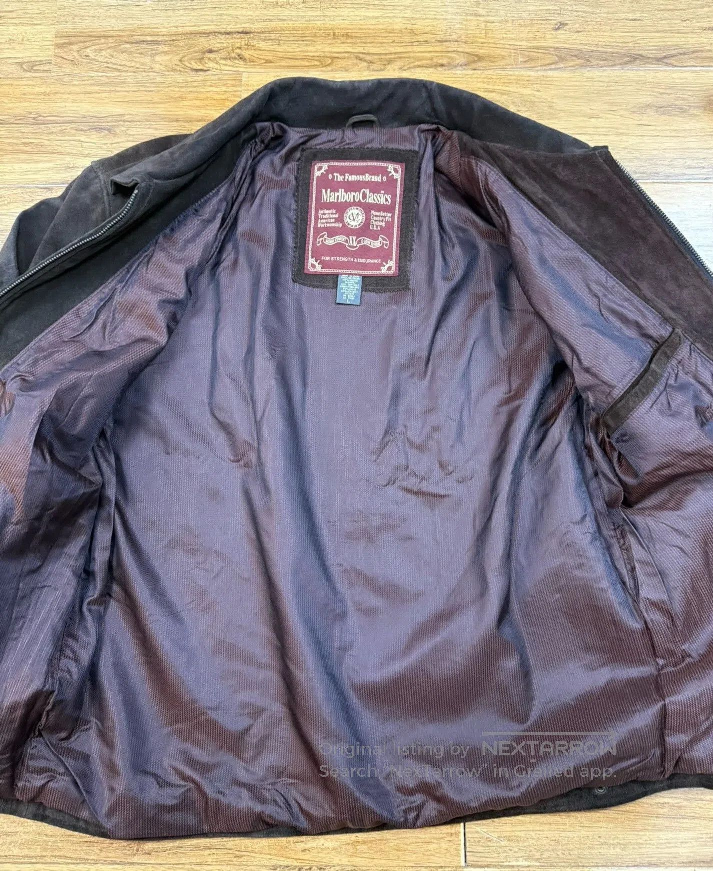 Marlboro Classics Marlboro Classics Men's Brown Suede Jacket. Size US L / EU 52-54 / 3 - 3 Thumbnail