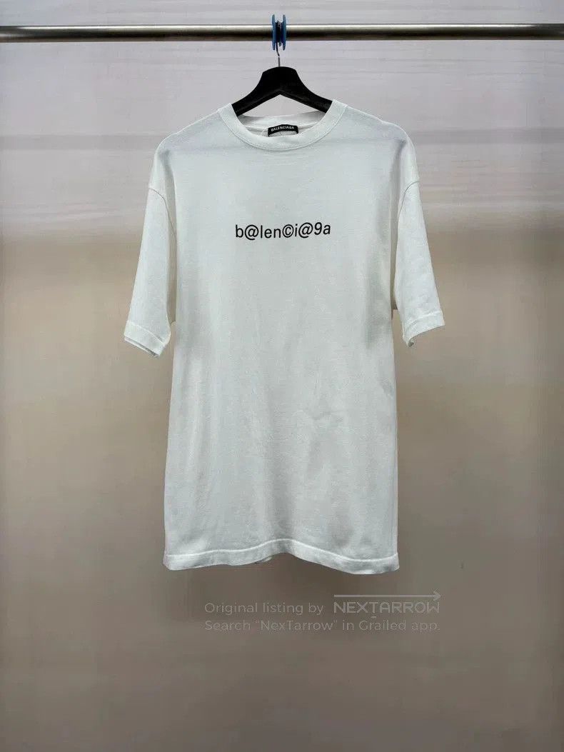 Balenciaga Balenciaga White Logo Short Sleeve T-shirt. Size US XXS / EU 40 - 1 Thumbnail