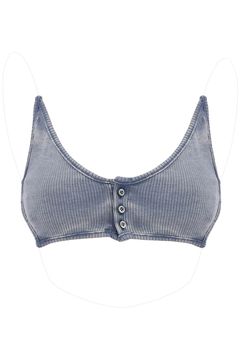 Y. Project Bralette 'Invisible Strap' in Blue