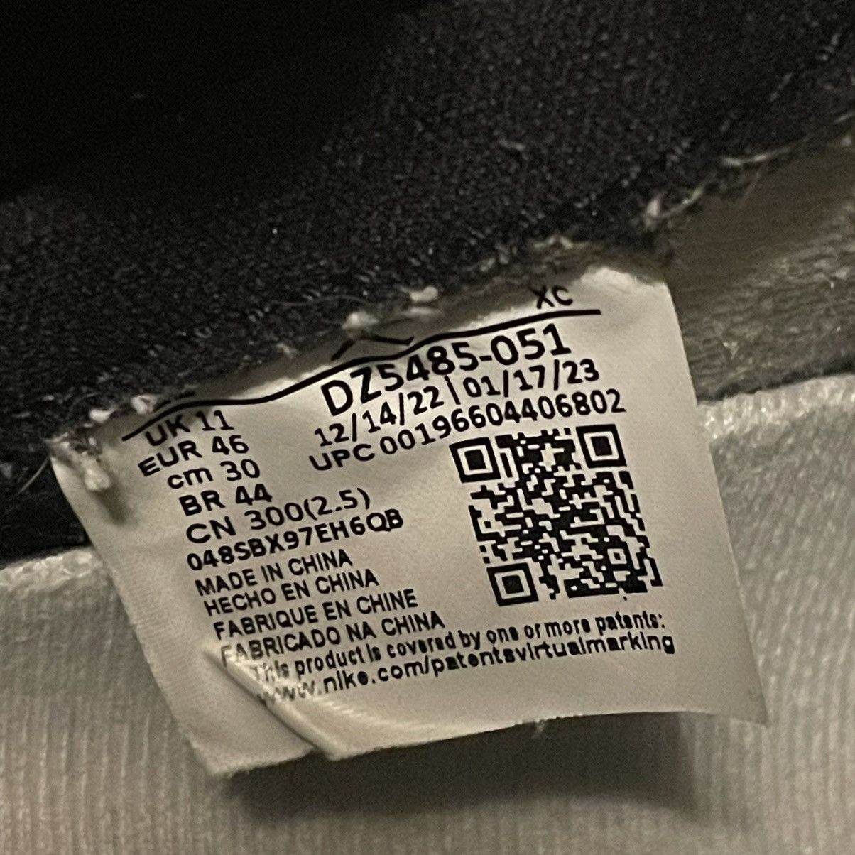 Nike Air Jordan Retro High OG ‘Washed Grey’ Size US 12.5 / EU 45-46 - 11 Thumbnail