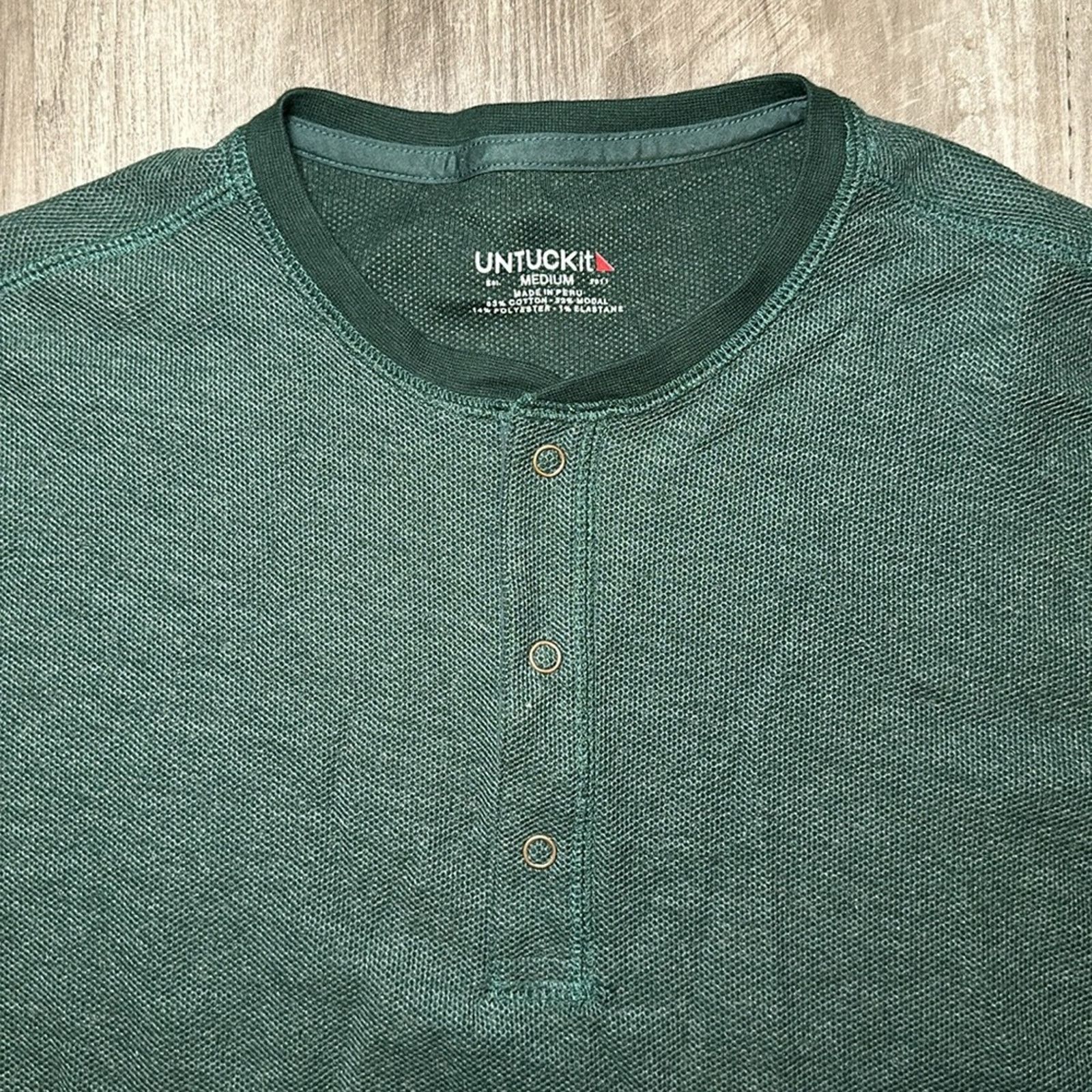 UNTUCKit UNTUCKit Schrock Regular Long Sleeve Thermal Henley - Medium Size US M / EU 48-50 / 2 - 5 Thumbnail