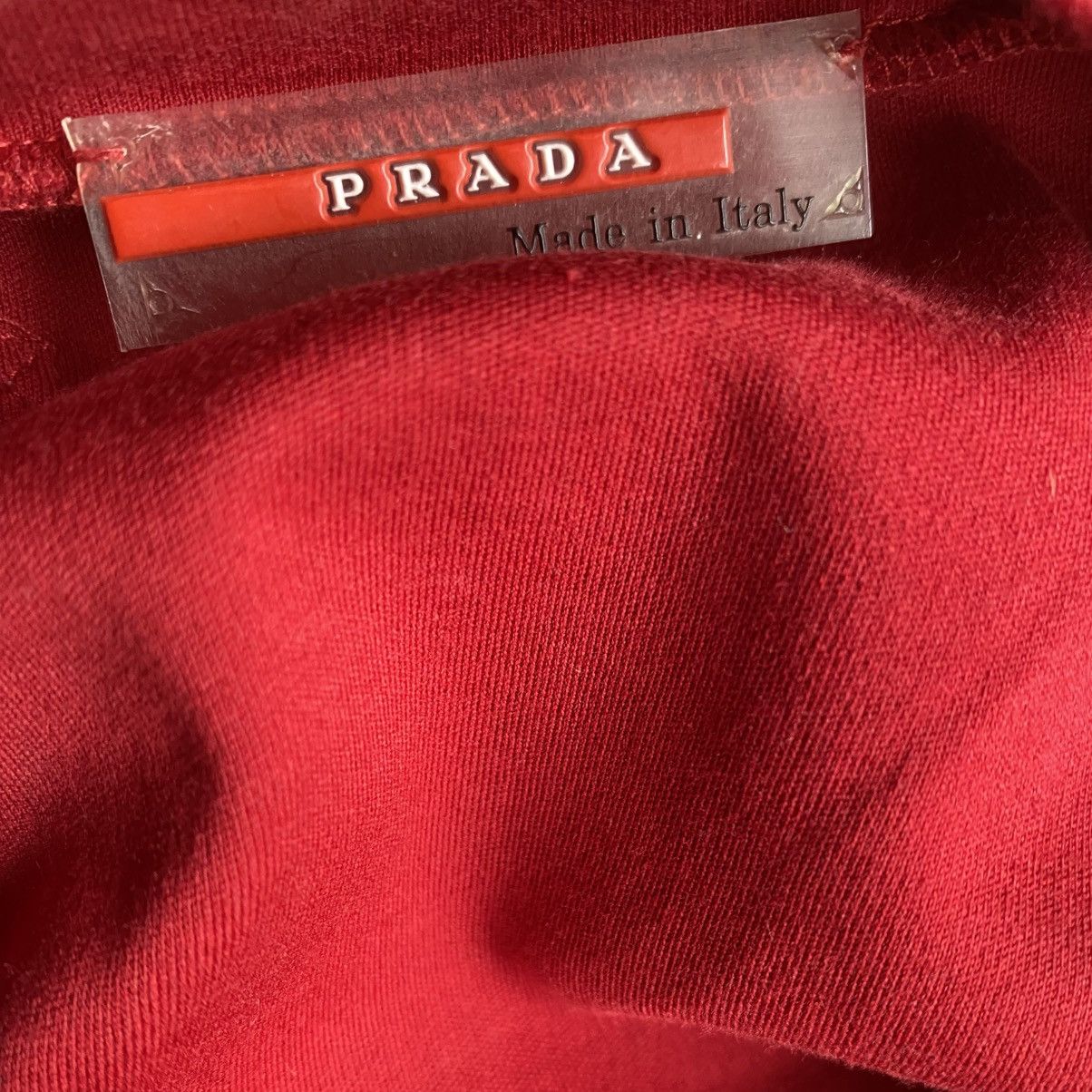 Prada Vintage 00’ Tech Stretch Dart Scoop Neck Blouse Size S / US 4 / IT 40 - 8 Thumbnail