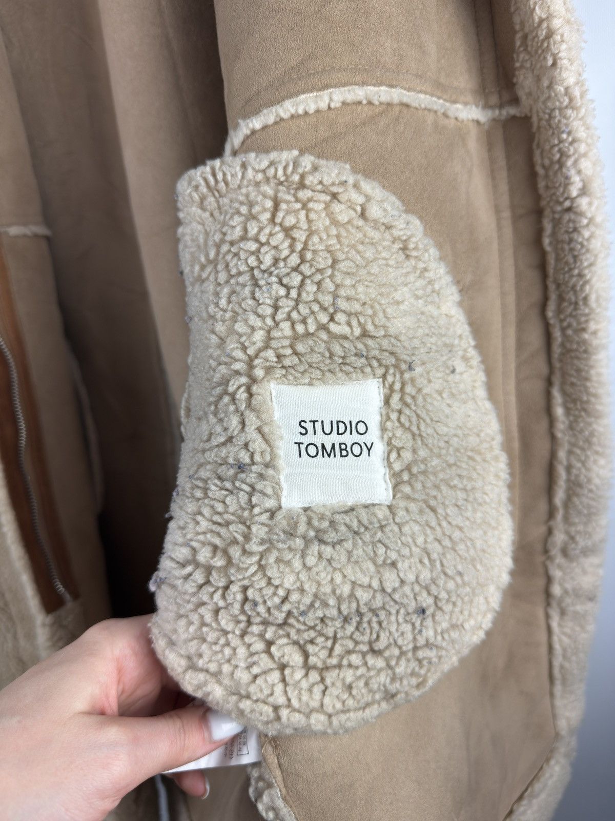 Designer × Japanese Brand Studio Tomboy Ladies Faux Shearling Japanese Coat Jacket Size L / US 10 / IT 46 - 19 Thumbnail