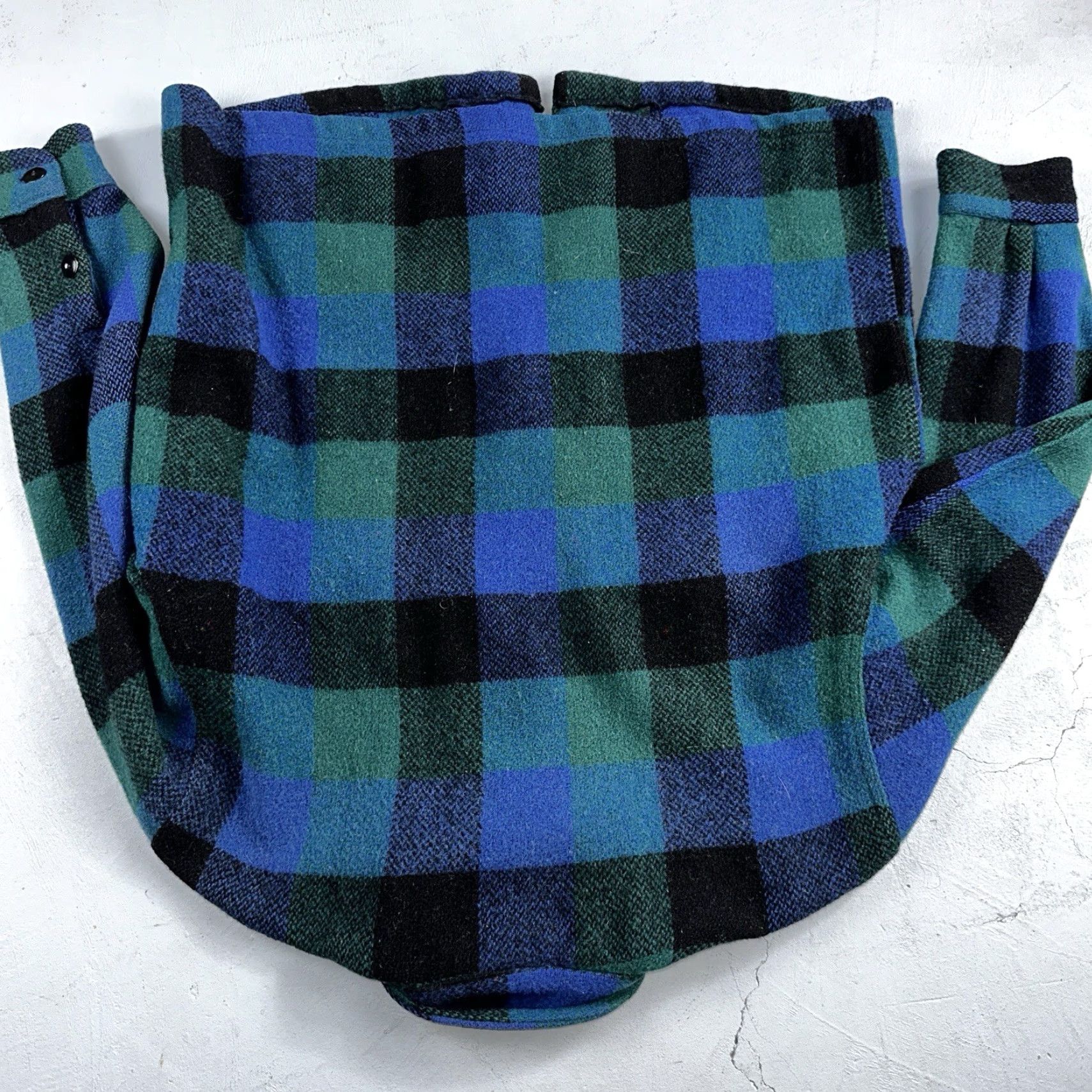 Vintage VINTAGE Montgomery Ward Wool Jacket Full Zip Plaid Outdoors 50s 60s Mens Large Size US L / EU 52-54 / 3 - 7 Thumbnail