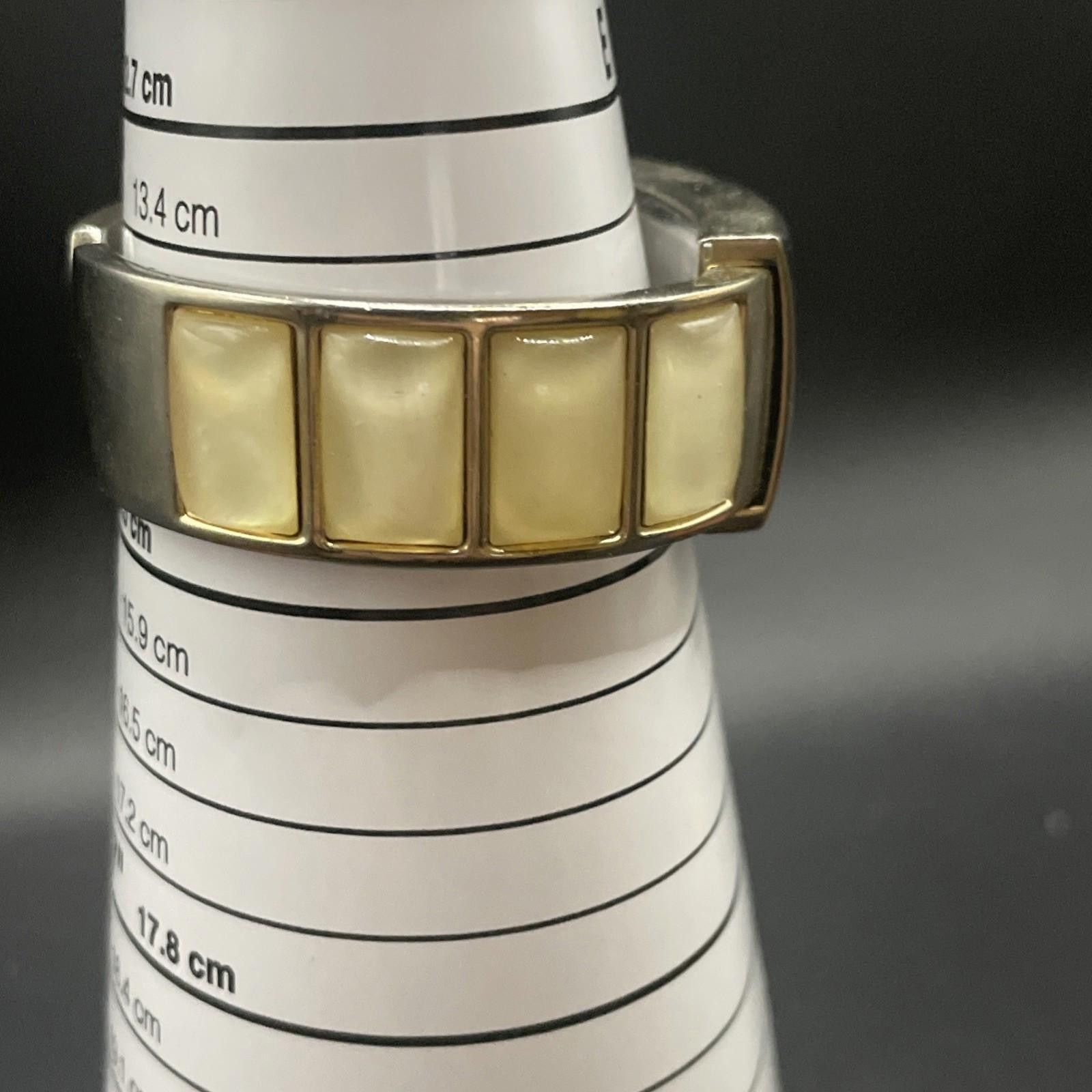 The Unbranded Brand Women's Cuff Band Quartz Watch MOP Dial Gold Accents New Bat Size ONE SIZE - 6 Thumbnail