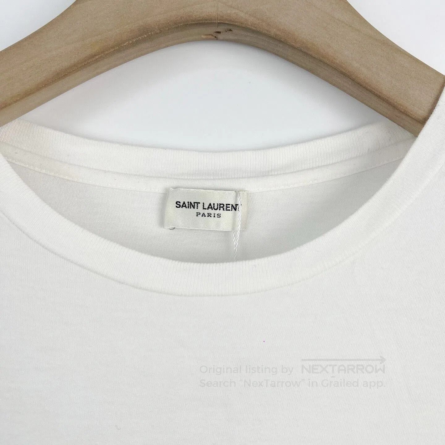 Saint Laurent Paris Saint Laurent SLP Logo Print T-Shirt. Size S / US 4 / IT 40 - 2 Thumbnail
