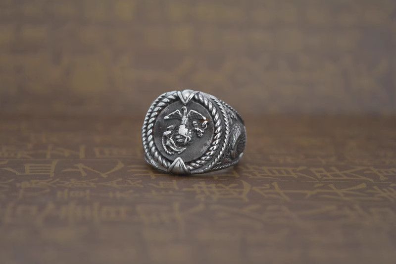 Jewelry Punk Jewelry Rings Open Size Chrome Ring (Size 7-13) Size ONE SIZE - 5 Thumbnail