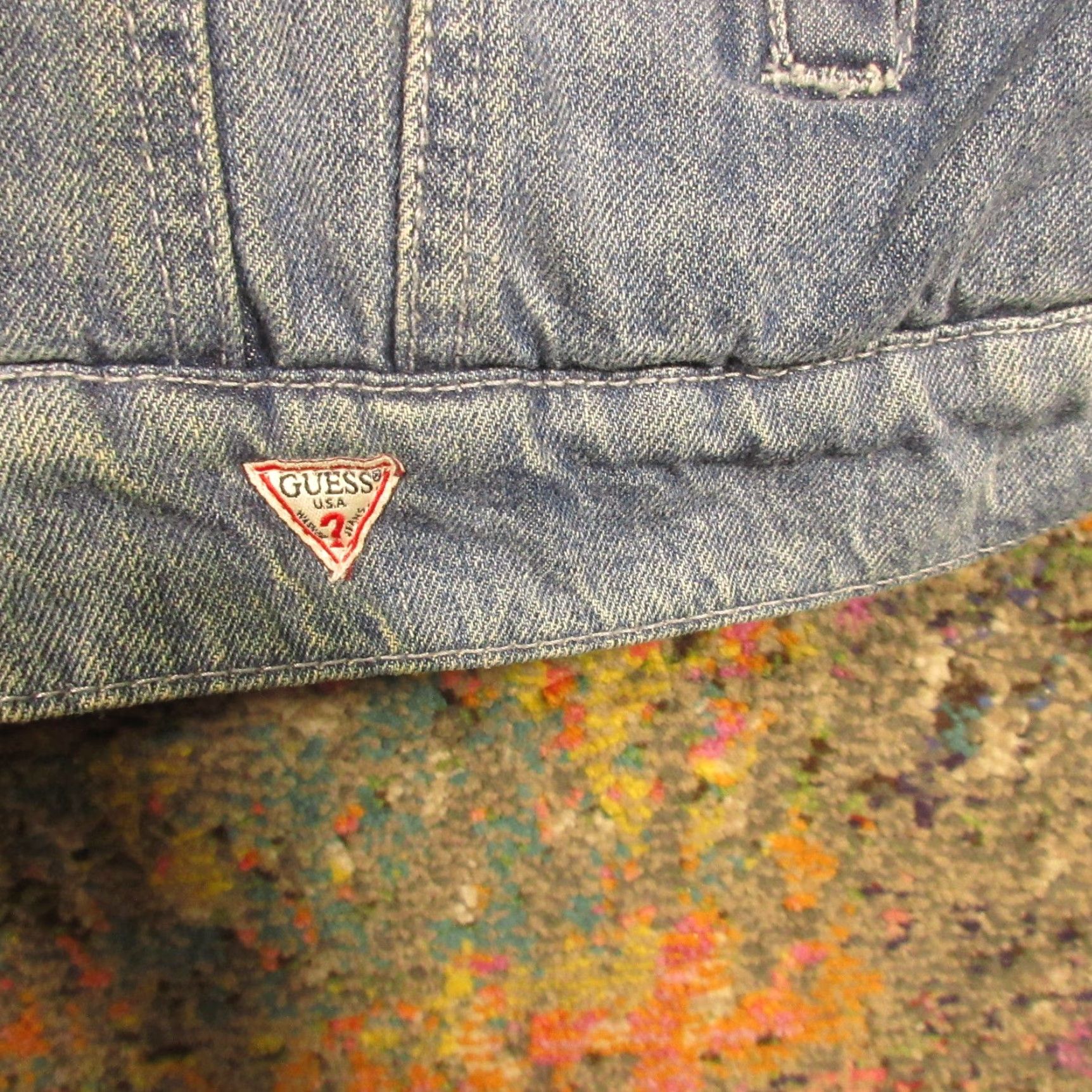 Guess VINTAGE Guess Denim Jean Jacket Mens XL Blue Trucker Style Light Wash Lined Sherpa Jacket Casual Man XL Blue Logo Mid-Length Size US 36 / EU 52 - 4 Thumbnail