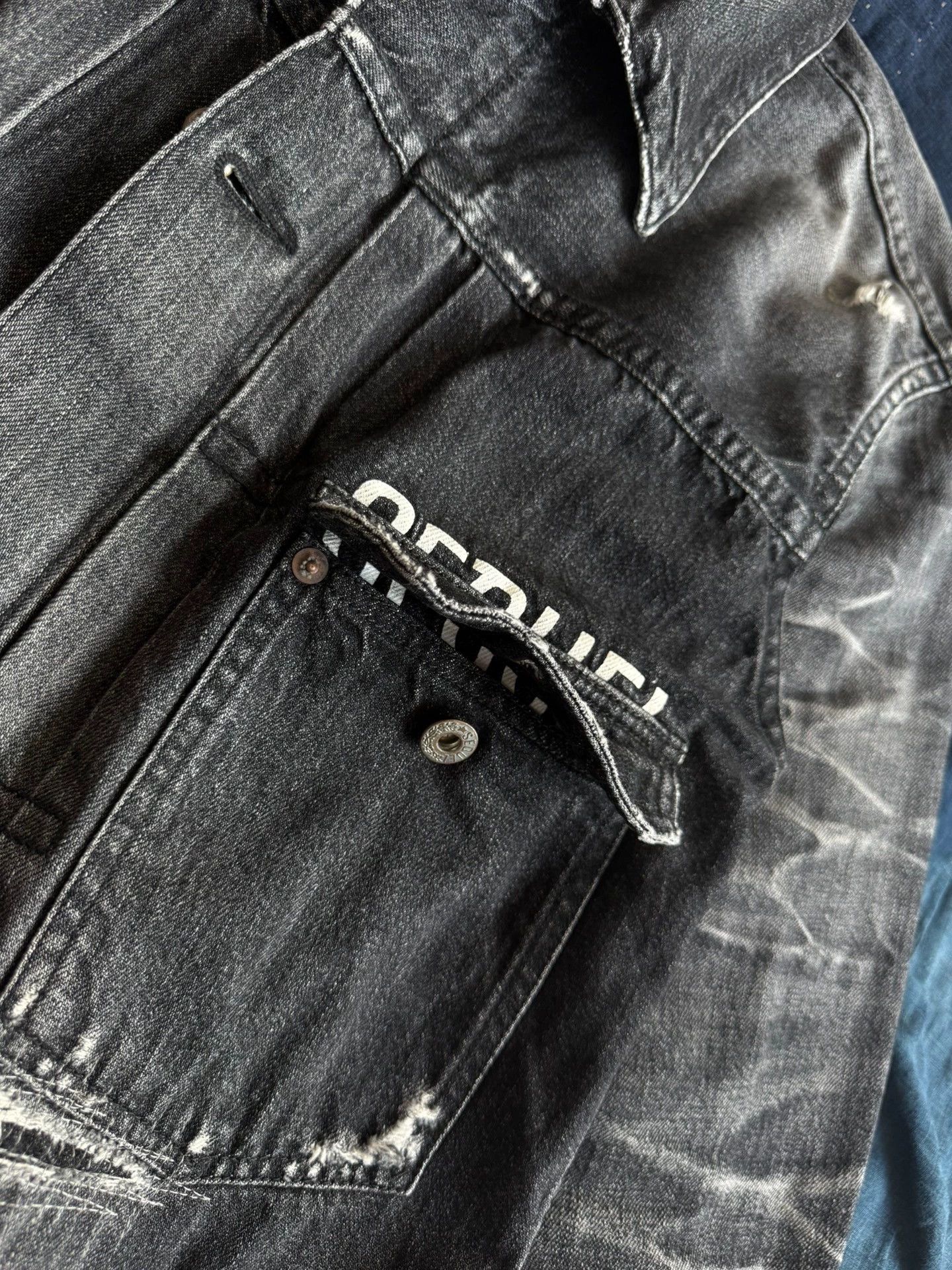 Fragment Design Fragment Sequels Denim Jacket Black M Washed Size US M / EU 48-50 / 2 - 7 Thumbnail