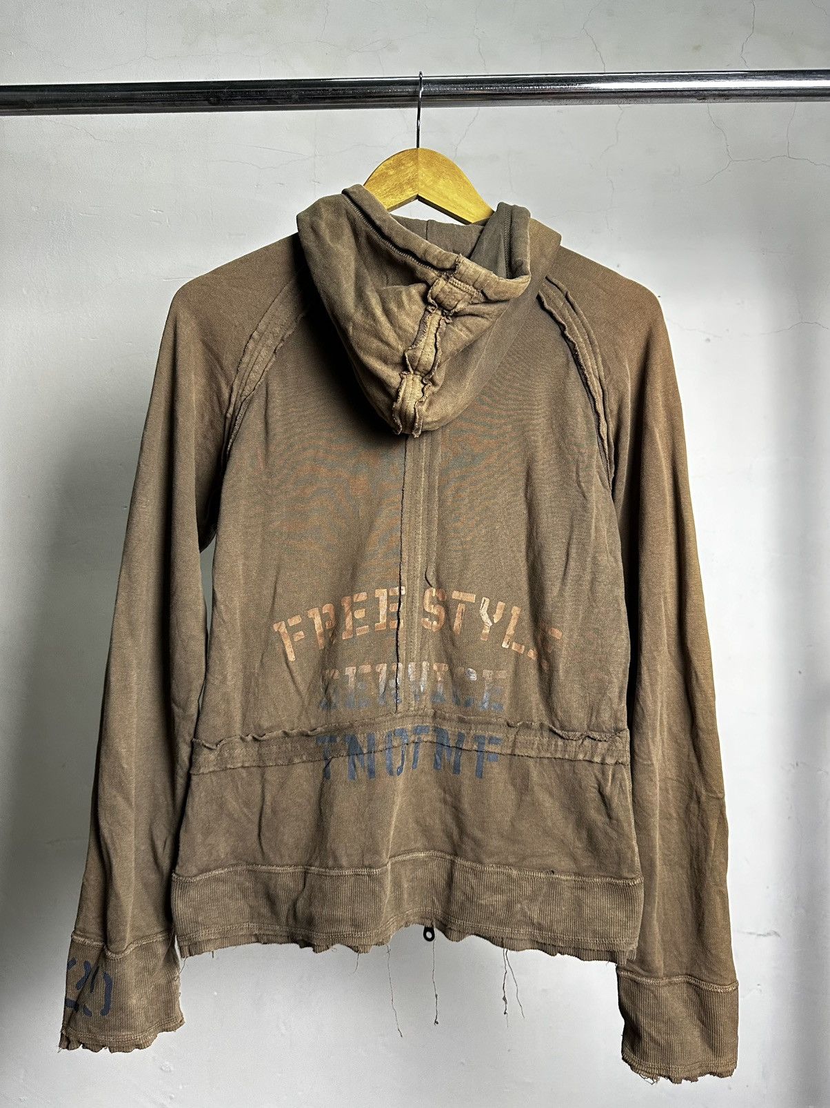 If Six Was Nine 291295 Homme Grunge Ripped Hoodie Y2k Punk Size US M / EU 48-50 / 2 - 2 Thumbnail