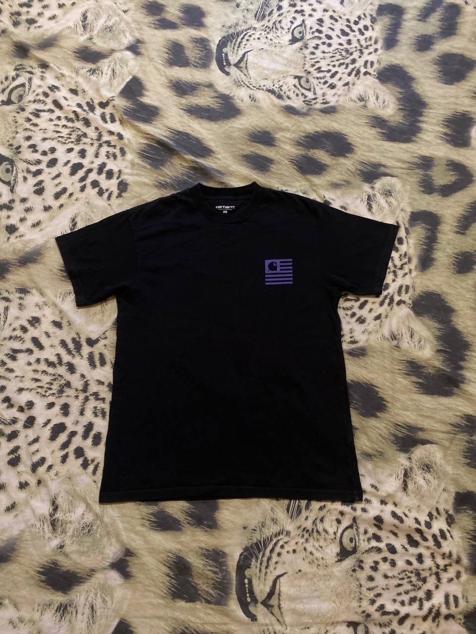 Carhartt Black T-Shirt Streetwear big print logo Y2K Vintage Carhartt Size US XS / EU 42 / 0 - 7 Thumbnail
