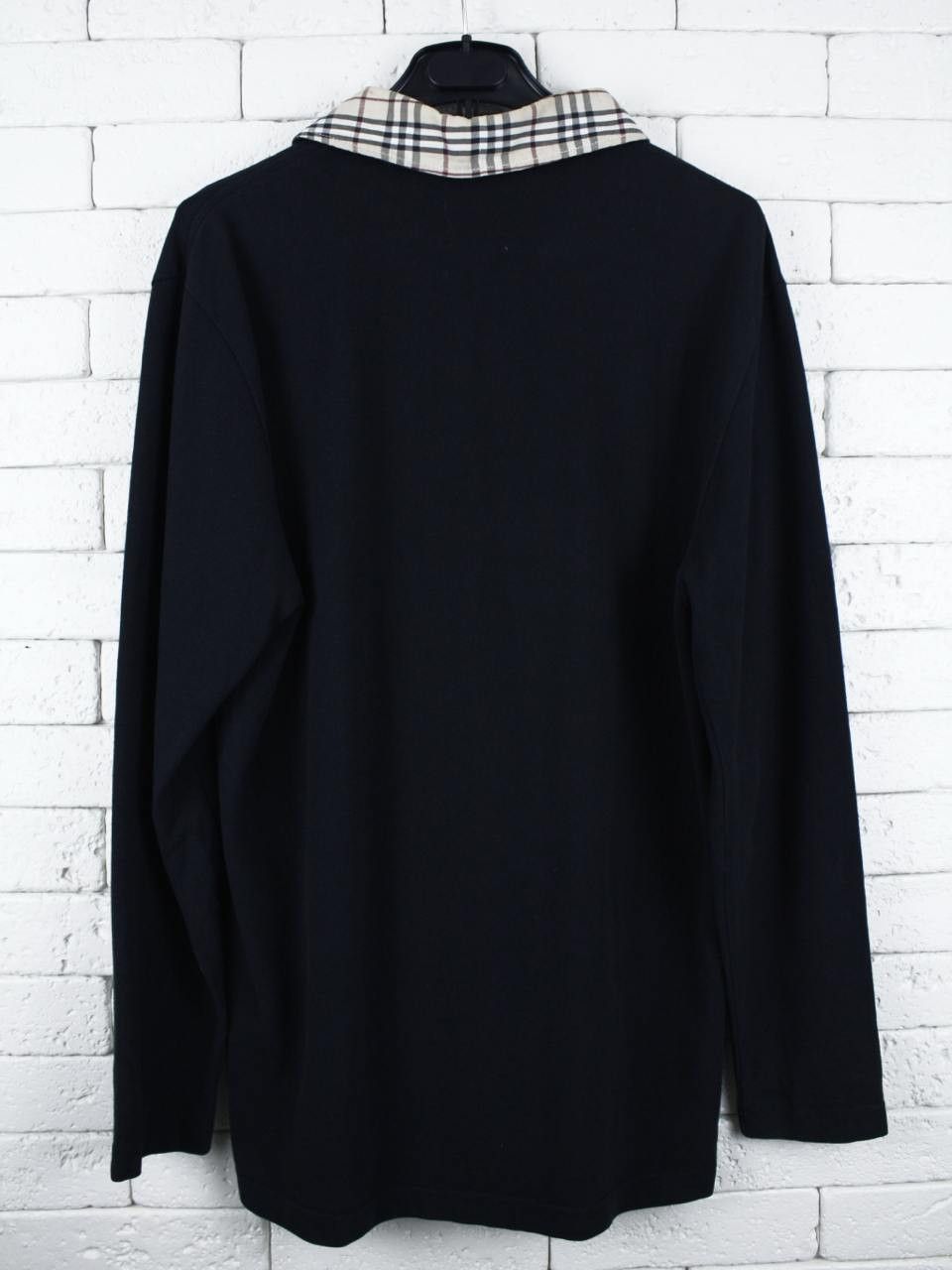 Burberry Burberry London Black Polo Collar Long Sleeve Vintage Size US S / EU 44-46 / 1 - 2 Thumbnail