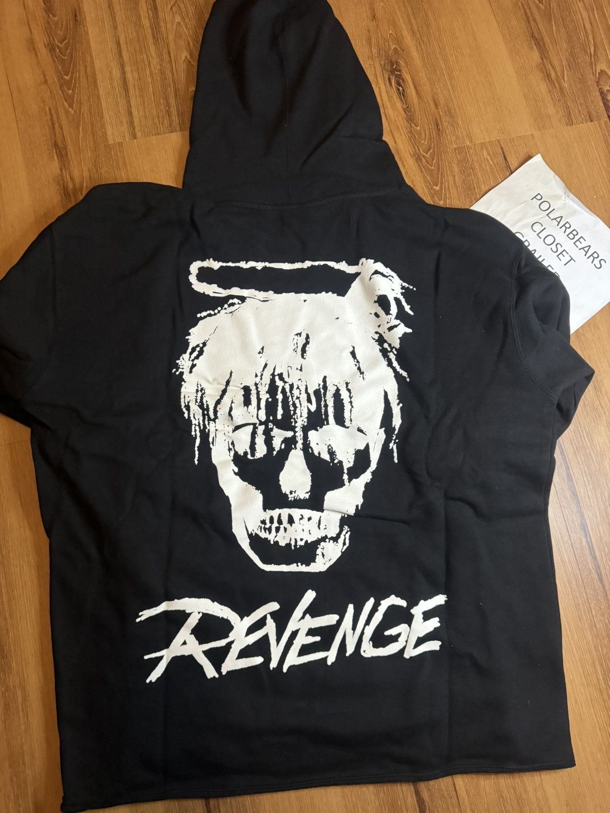 image of 999 Club x Revenge Juice Wrld Legends Never Die Hoodie in Black, Men's (Size XL)