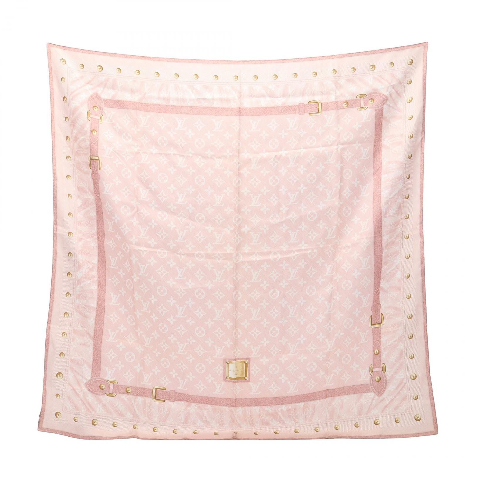 Louis Vuitton Louis Vuitton Louis Vuitton Carre New Denim Monogram Silk Scarf Textile Scarf M72349 DUTY FREE for USA Size ONE SIZE - 1 Thumbnail