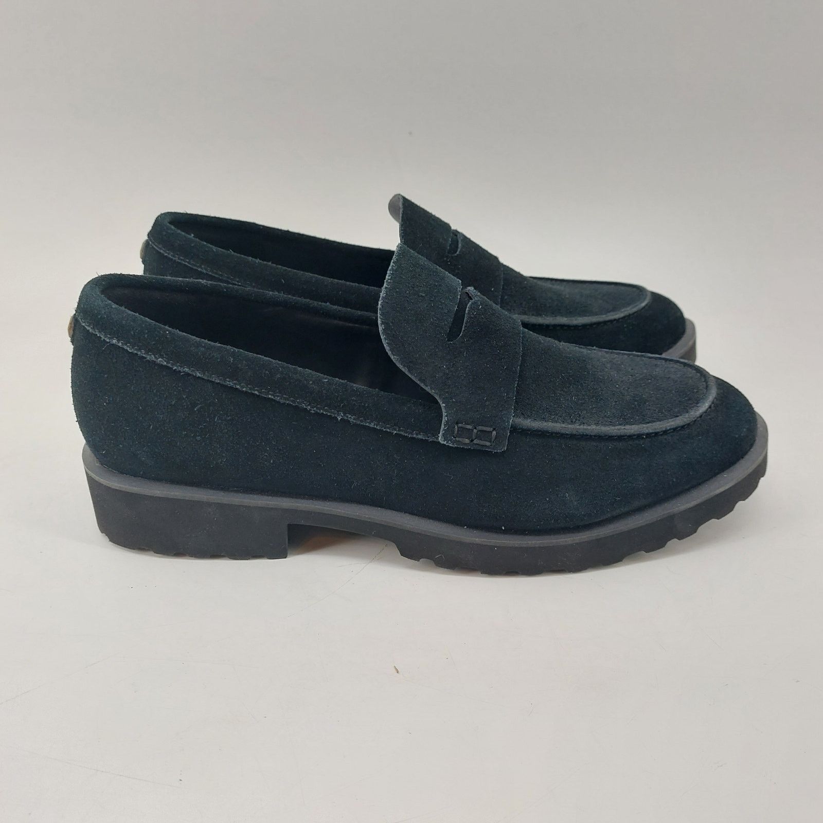 Cole Haan Cole Haan Women Size 7.5 Newburg Black Platform Penny Loafer Size US 7.5 / IT 37.5 - 3 Thumbnail