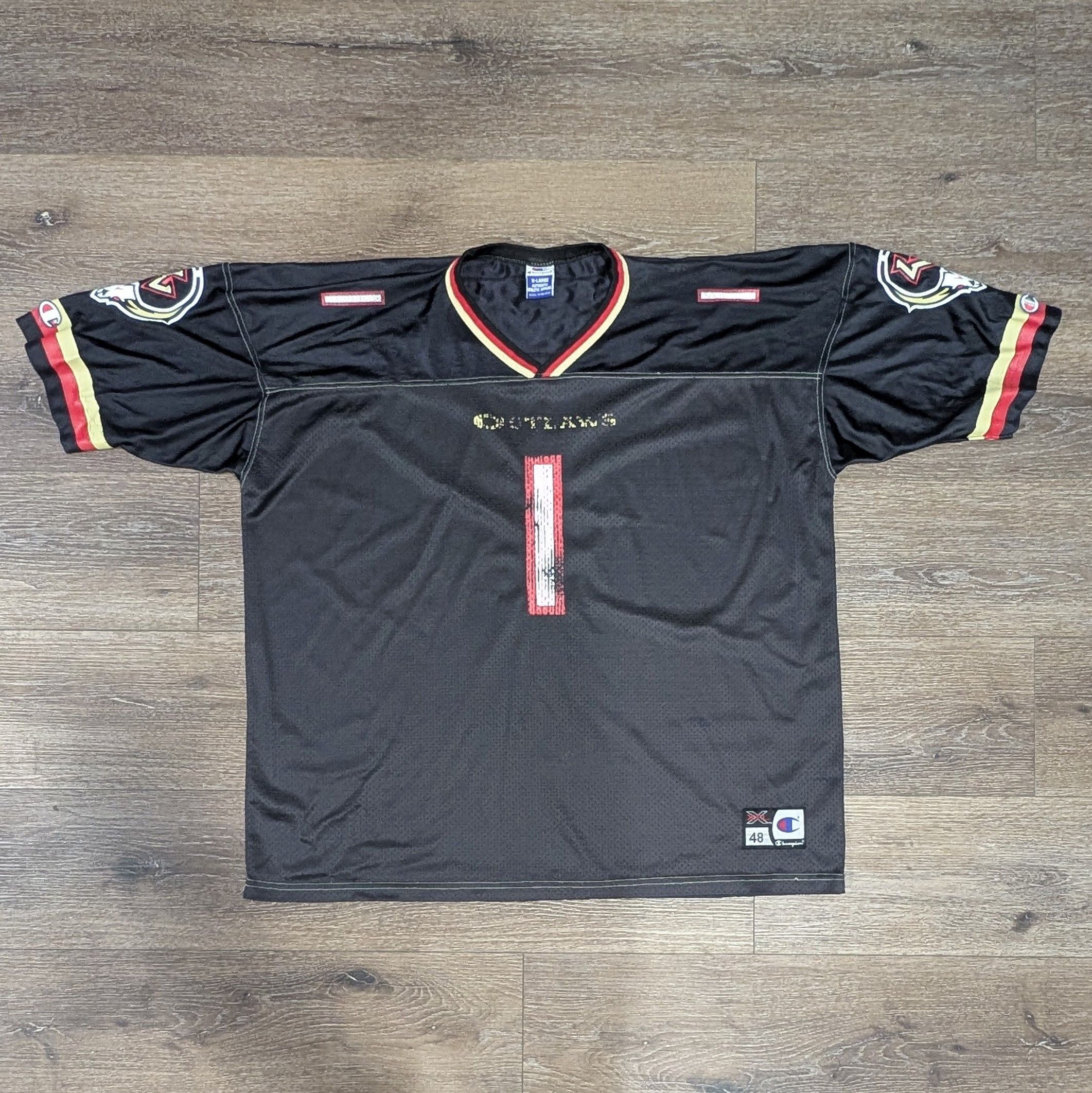 Champion Vintage Champion XFL Las Vegas Outlaws no. 1 football jersey Size US XL / EU 56 / 4 - 1 Thumbnail