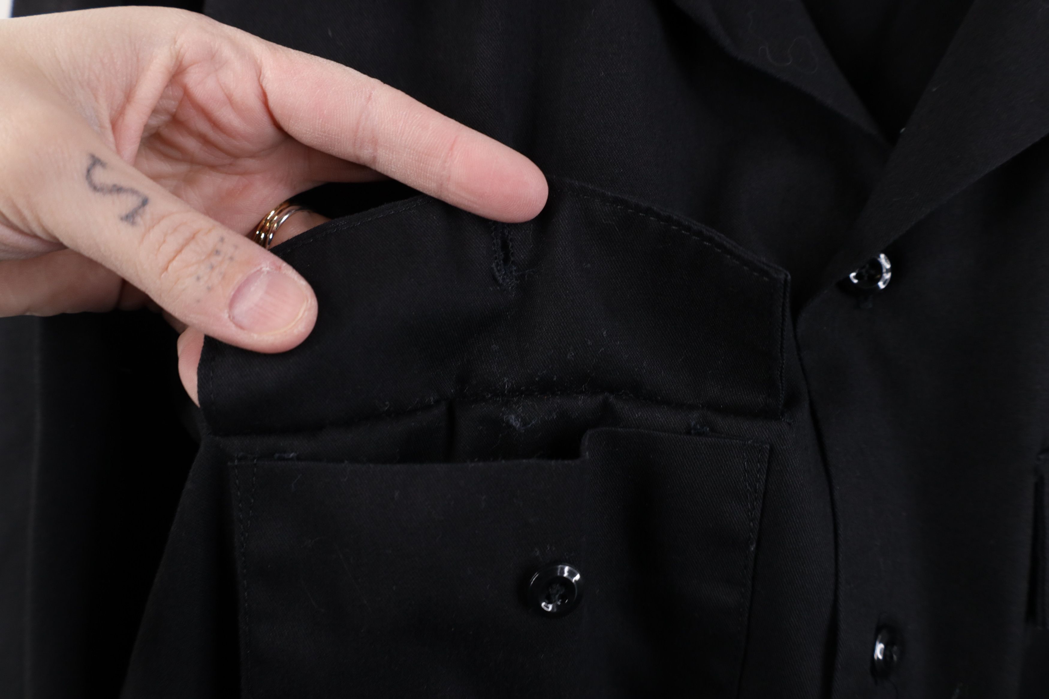 Dickies Vintage 90s Dickies Mechanic Workwear Button Shirt Black USA Size US L / EU 52-54 / 3 - 6 Thumbnail