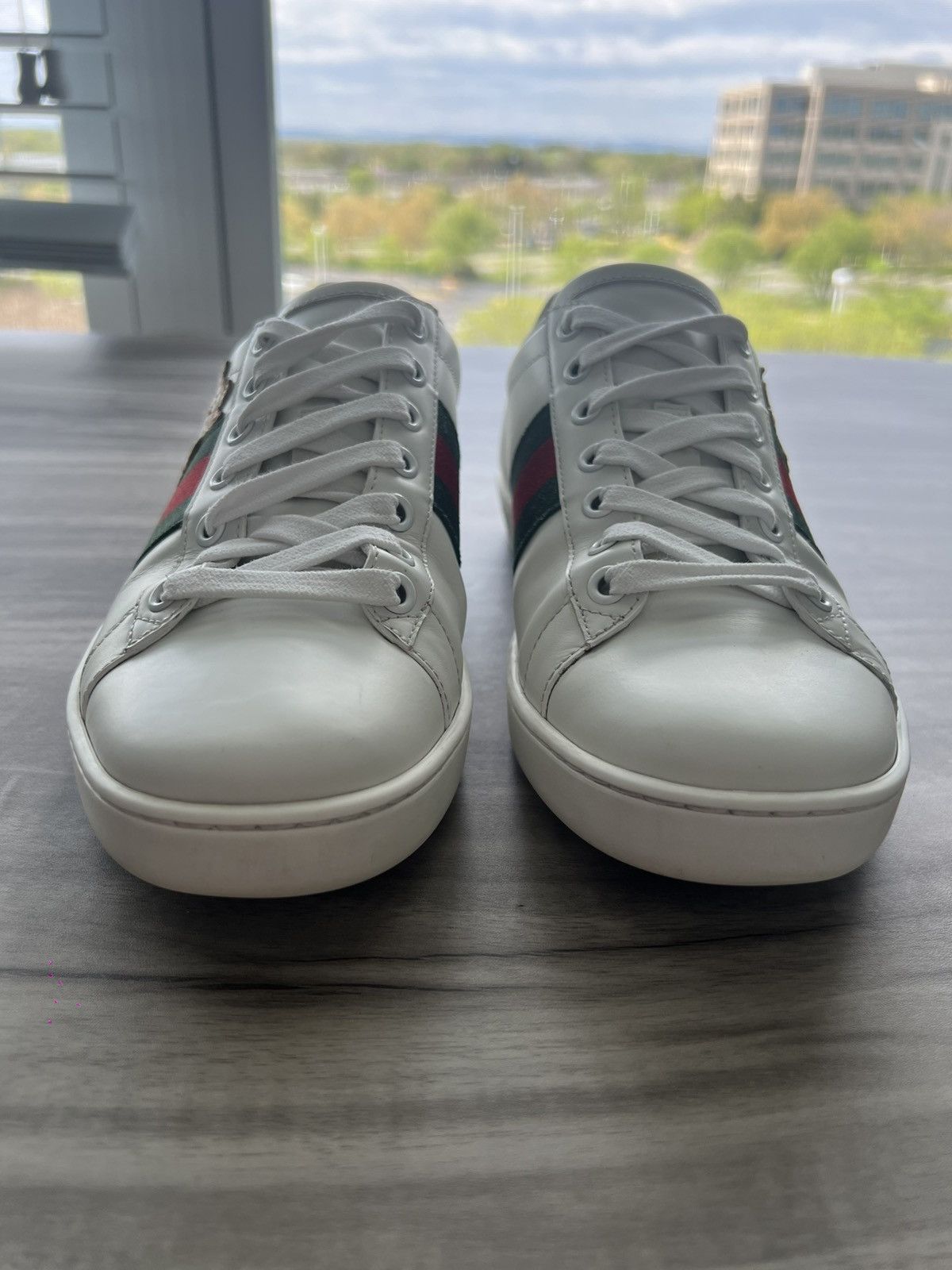 Gucci Doraemon x Gucci Ace Ivory Devil Patch Size 7 (EU 37) Womens Size US 7 / IT 37 - 6 Thumbnail